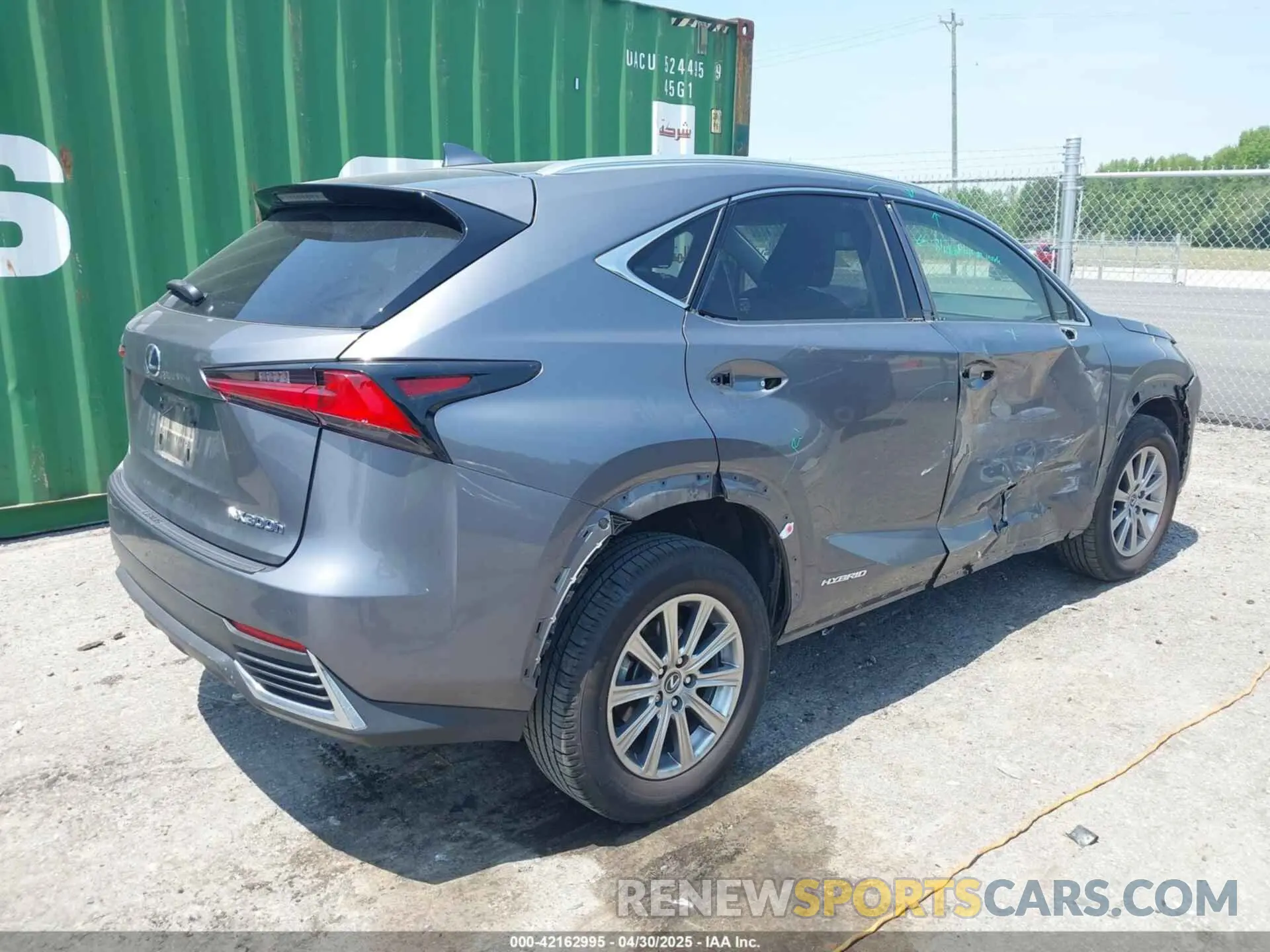 4 fotografías del automóvil dañado JTJBJRBZ9K2111639 LEXUS NX 300H 2019