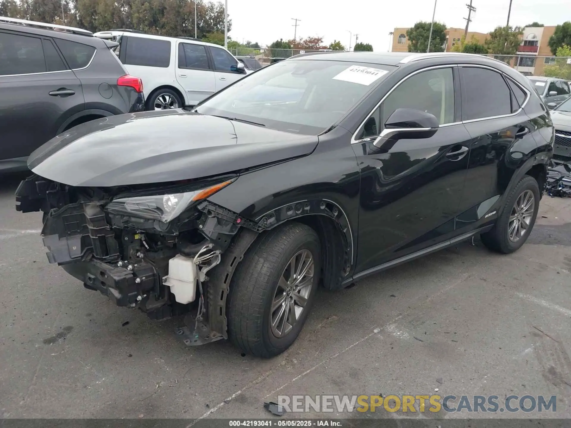 2 fotografías del automóvil dañado JTJDJRDZ6L2133315 LEXUS NX 300H 2020