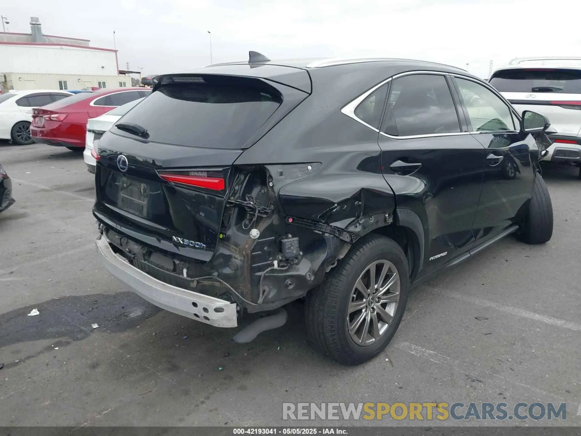 4 fotografías del automóvil dañado JTJDJRDZ6L2133315 LEXUS NX 300H 2020