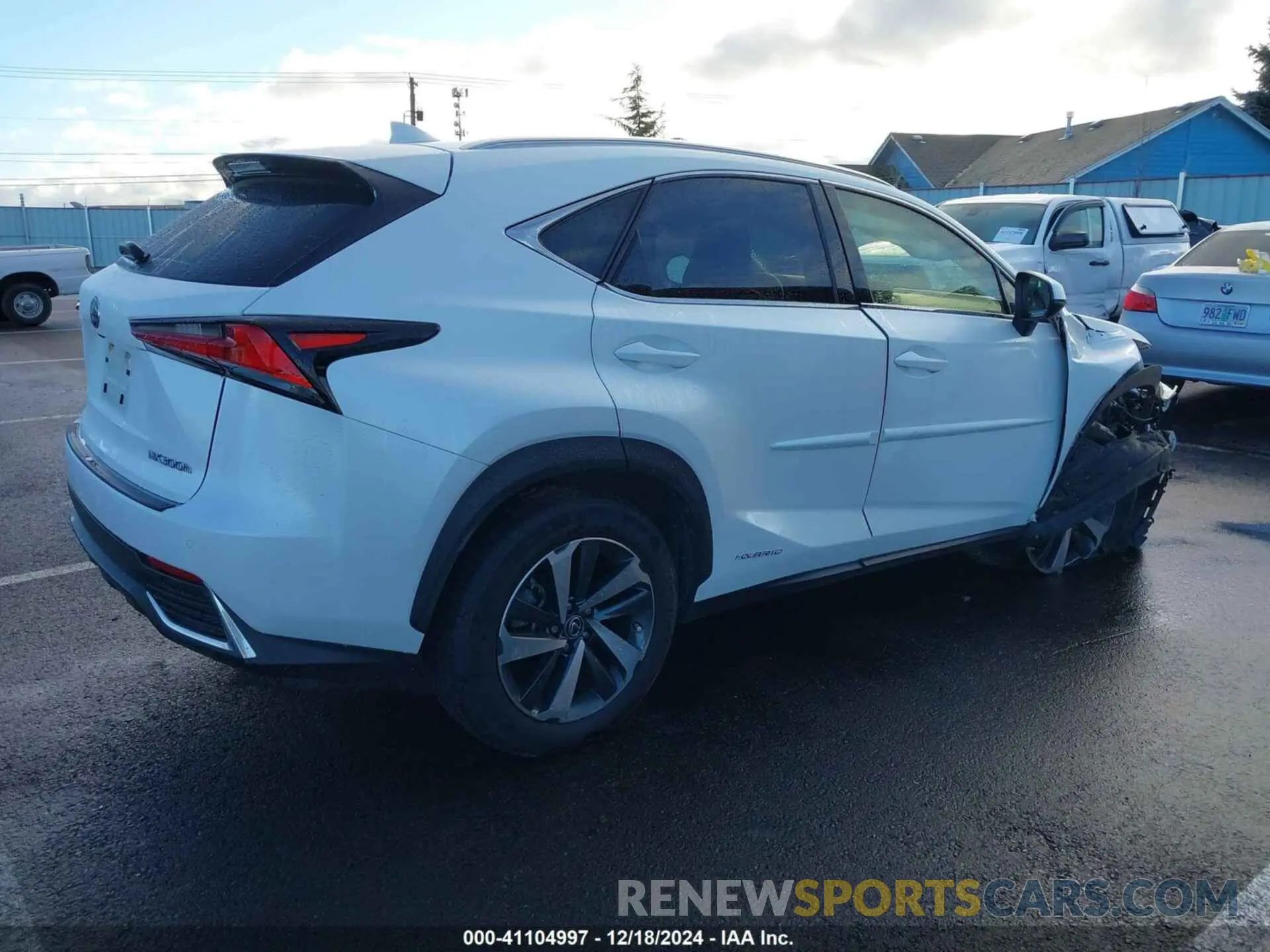 4 fotografías del automóvil dañado JTJGJRDZXL5002870 LEXUS NX 300H 2020