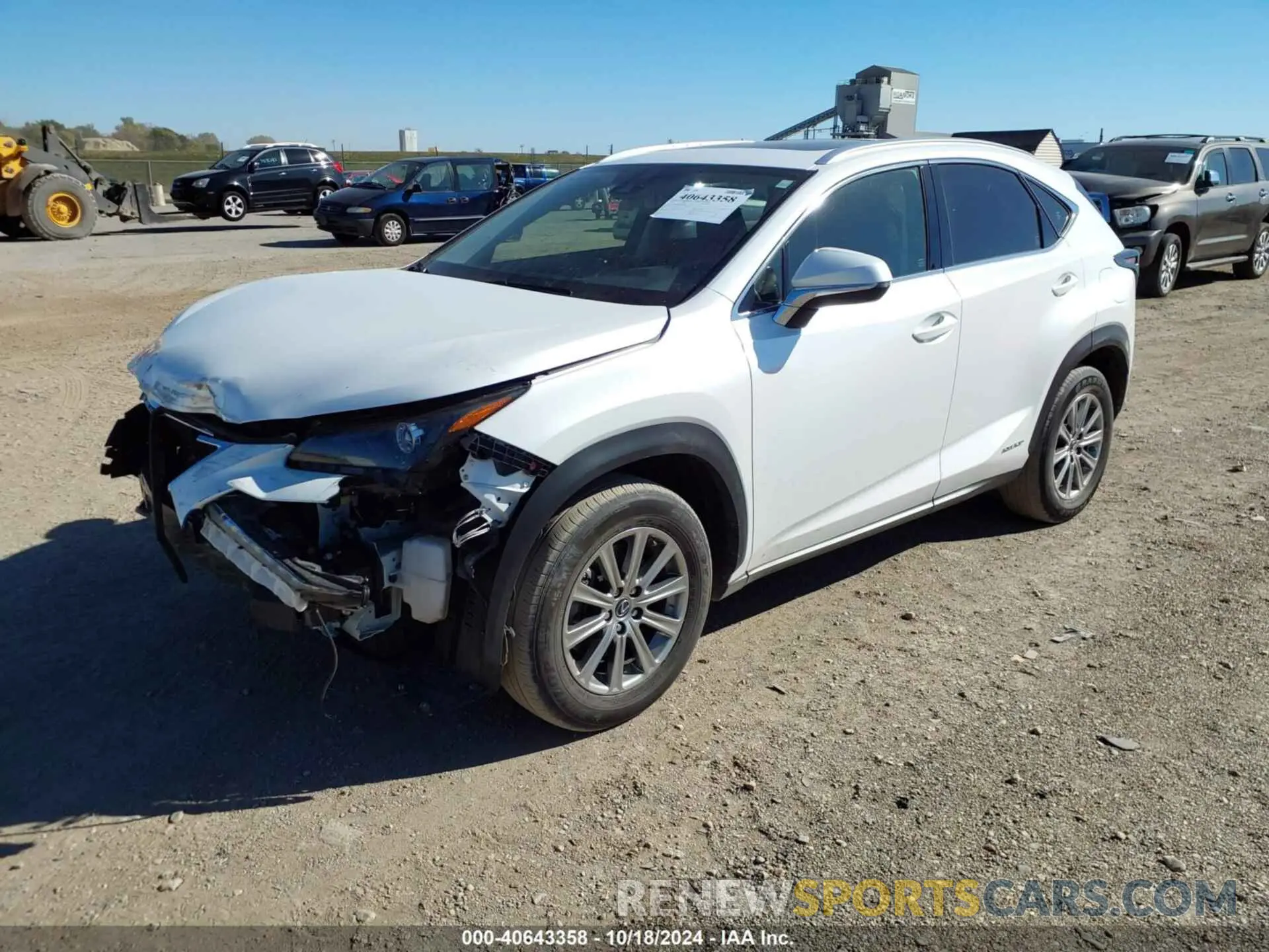 2 fotografías del automóvil dañado JTJDJRDZ8M5010678 LEXUS NX 300H 2021