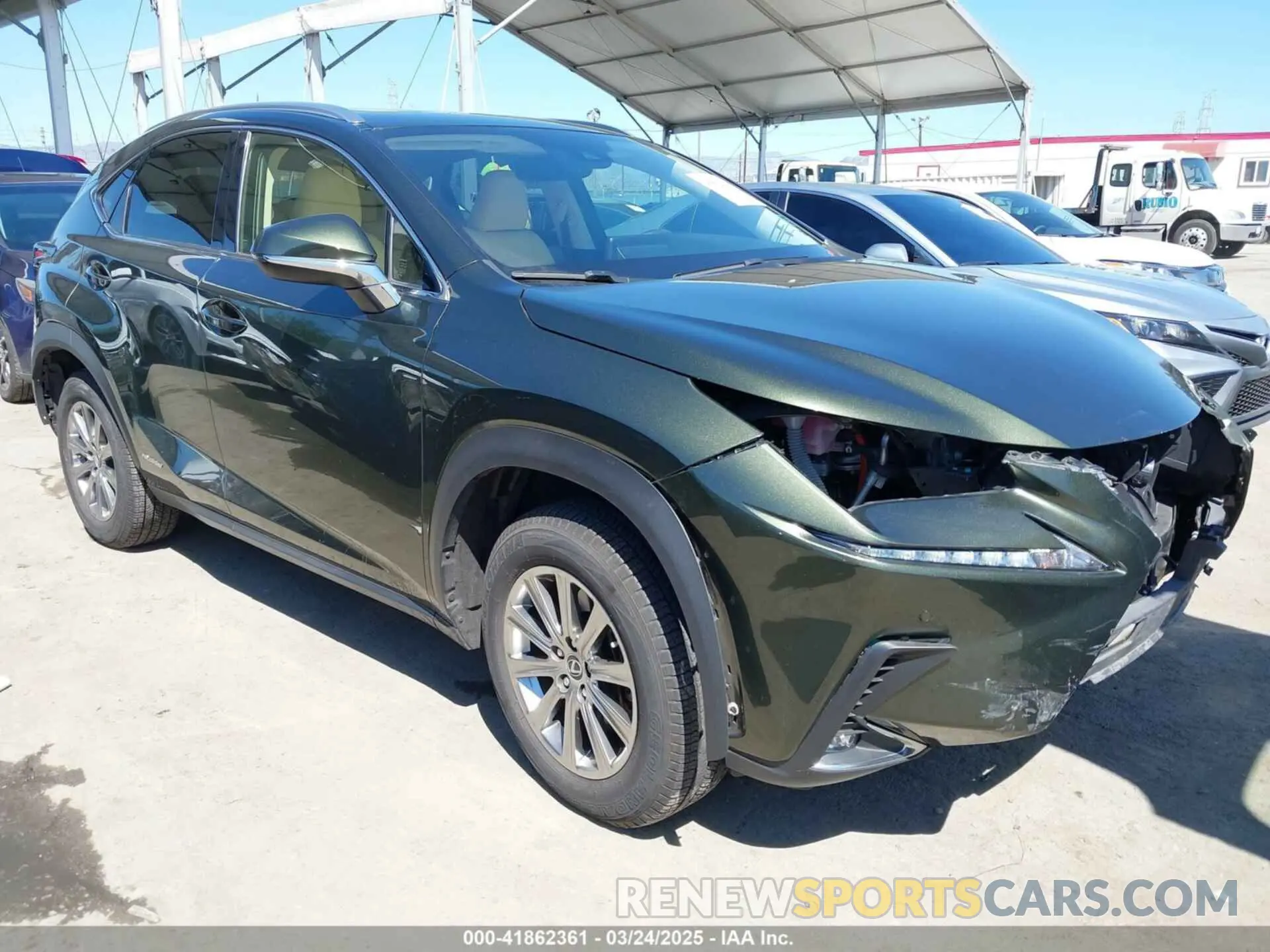 1 fotografías del automóvil dañado JTJDJRDZ9M2166973 LEXUS NX 300H 2021