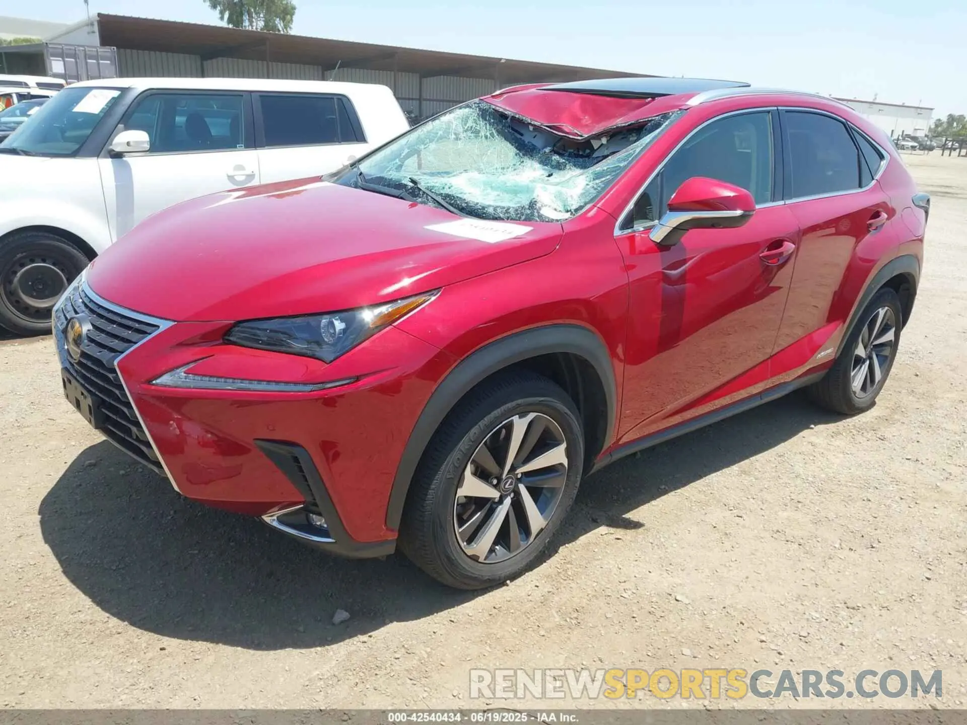 2 fotografías del automóvil dañado JTJGJRDZ0M2155082 LEXUS NX 300H 2021