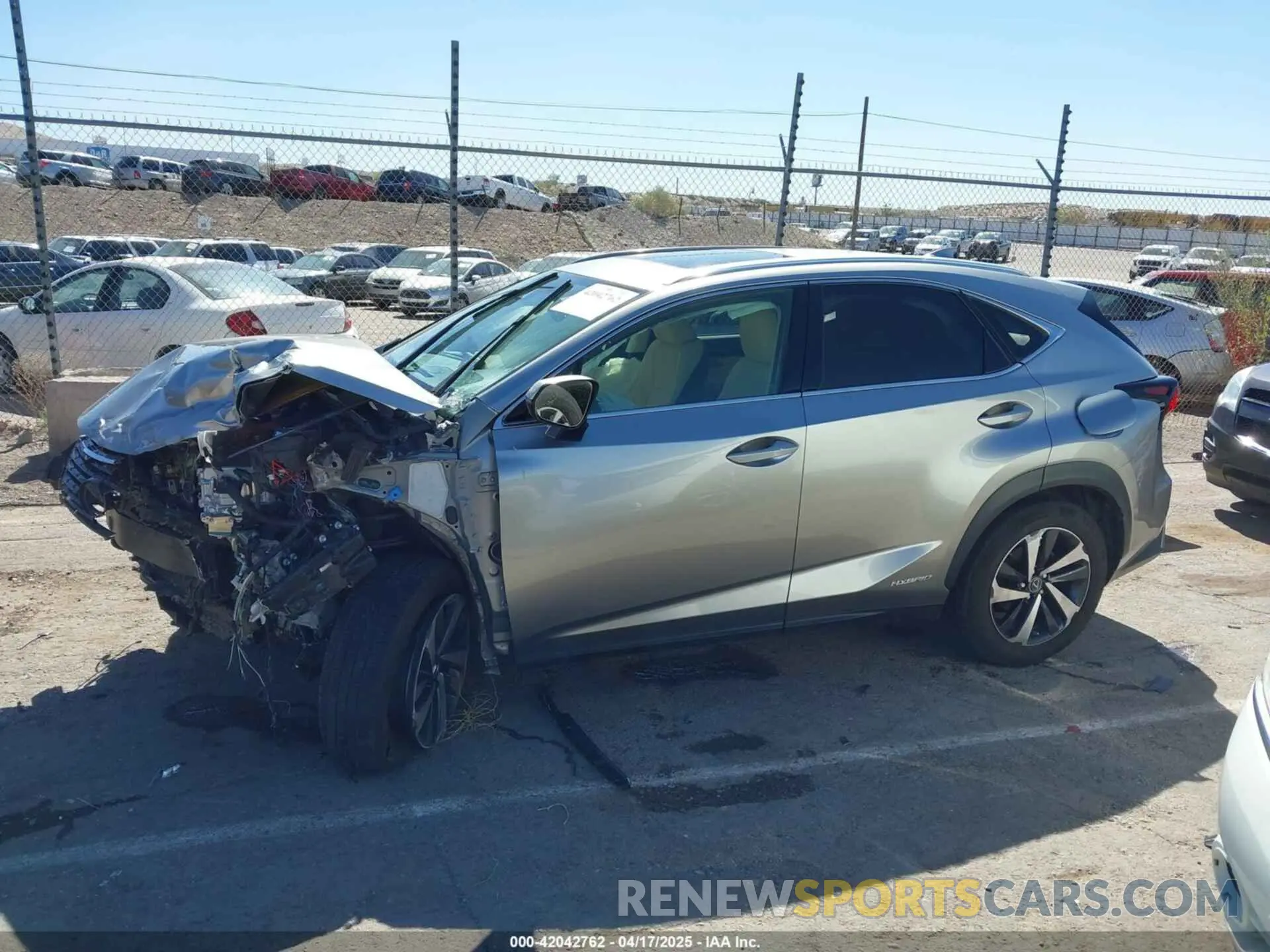 15 fotografías del automóvil dañado JTJGJRDZ0M2160847 LEXUS NX 300H 2021