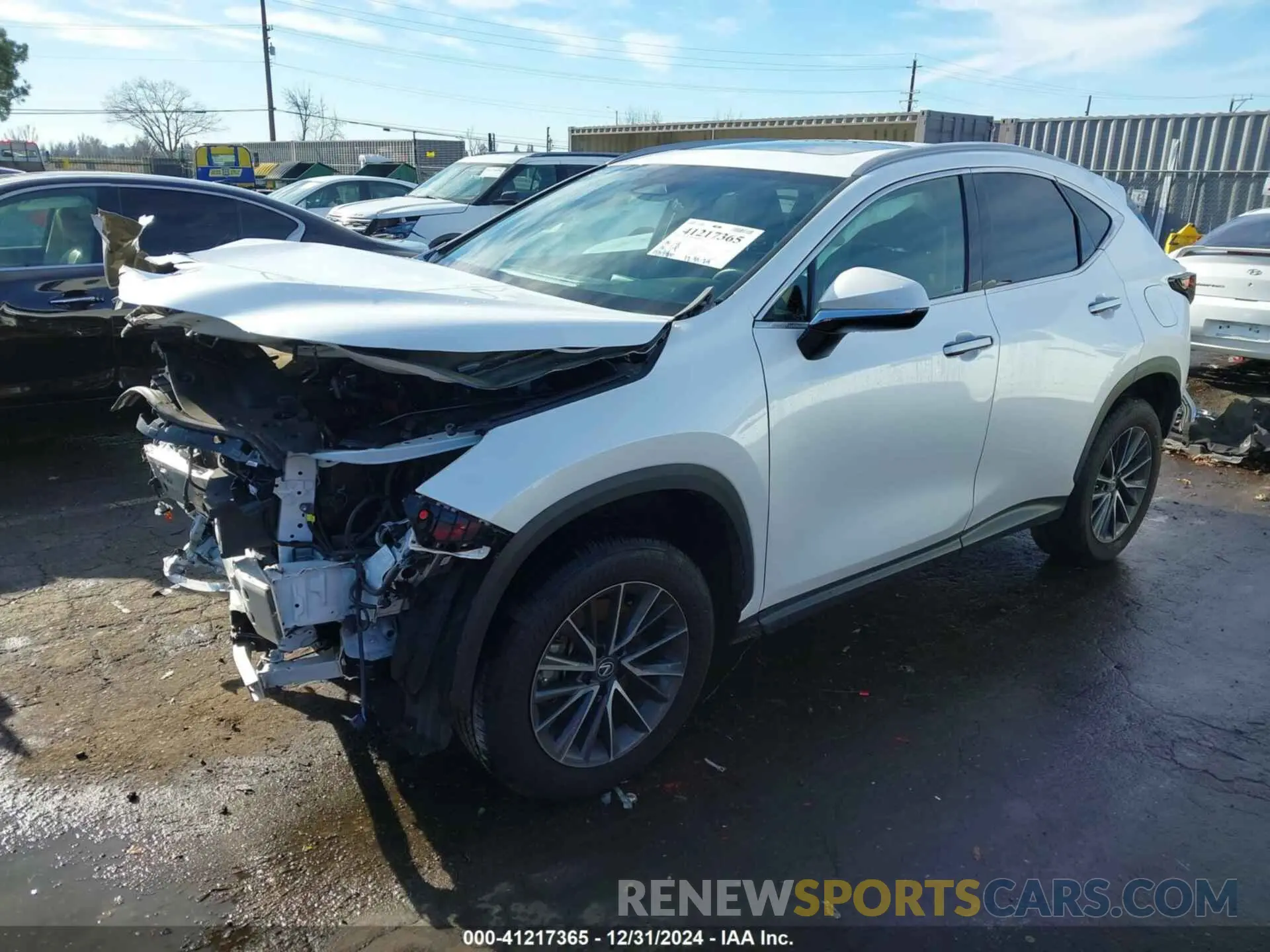2 fotografías del automóvil dañado 2T2AGCEZ7NC002524 LEXUS NX 350 2022