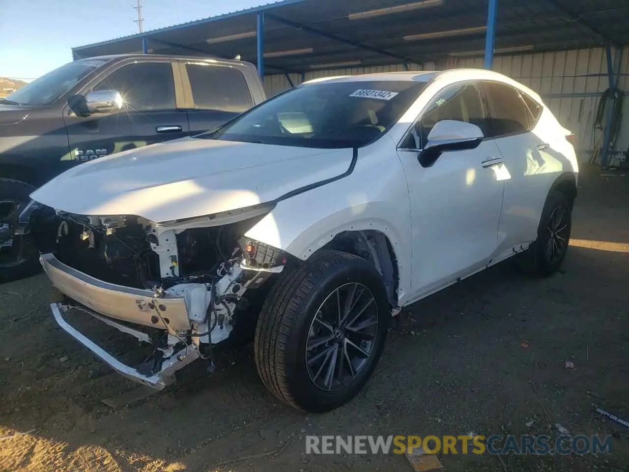 2 fotografías del automóvil dañado 2T2AGCEZ7NC011966 LEXUS NX 350 2022
