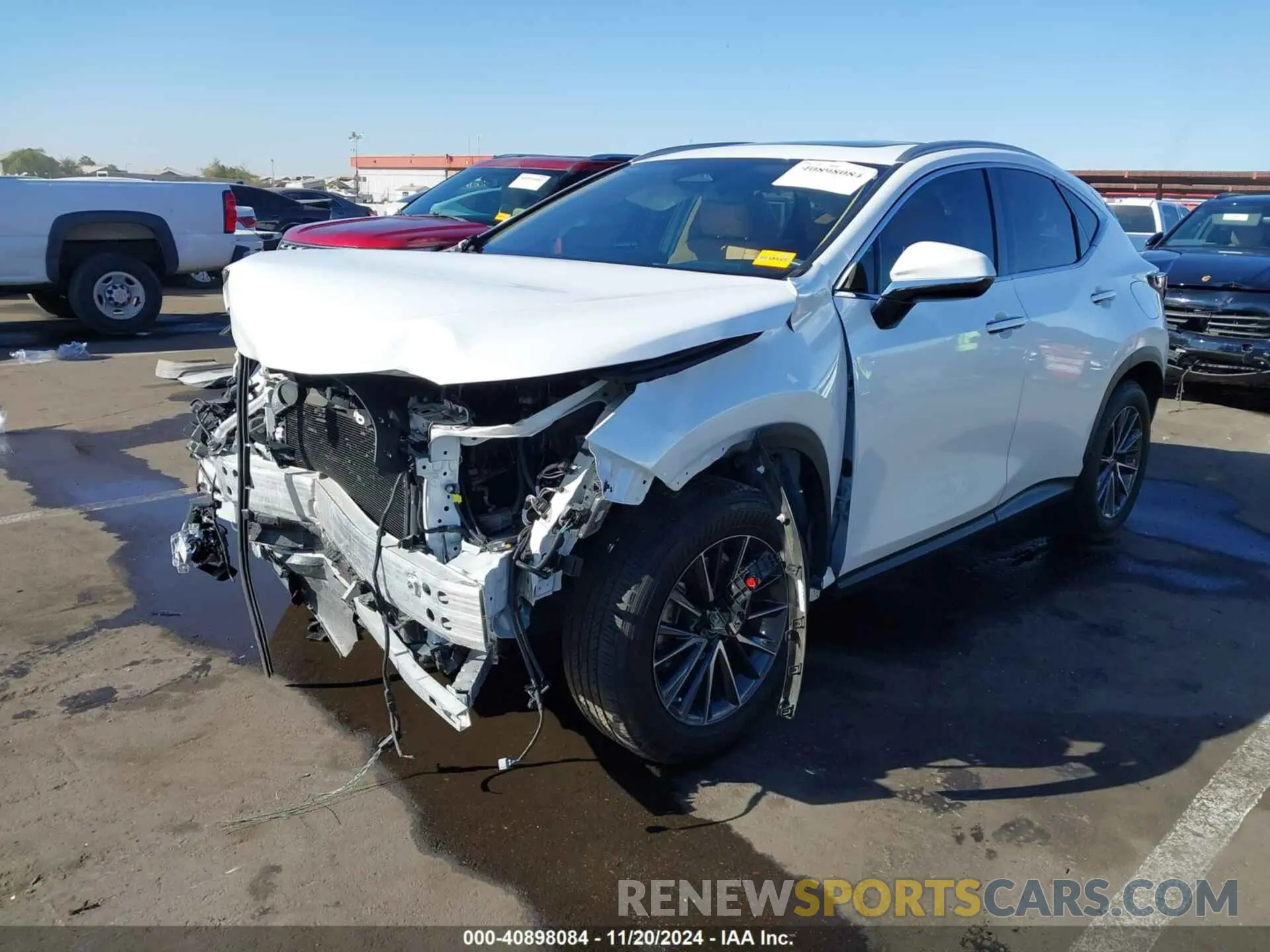 2 fotografías del automóvil dañado 2T2AGCEZXNC003053 LEXUS NX 350 2022