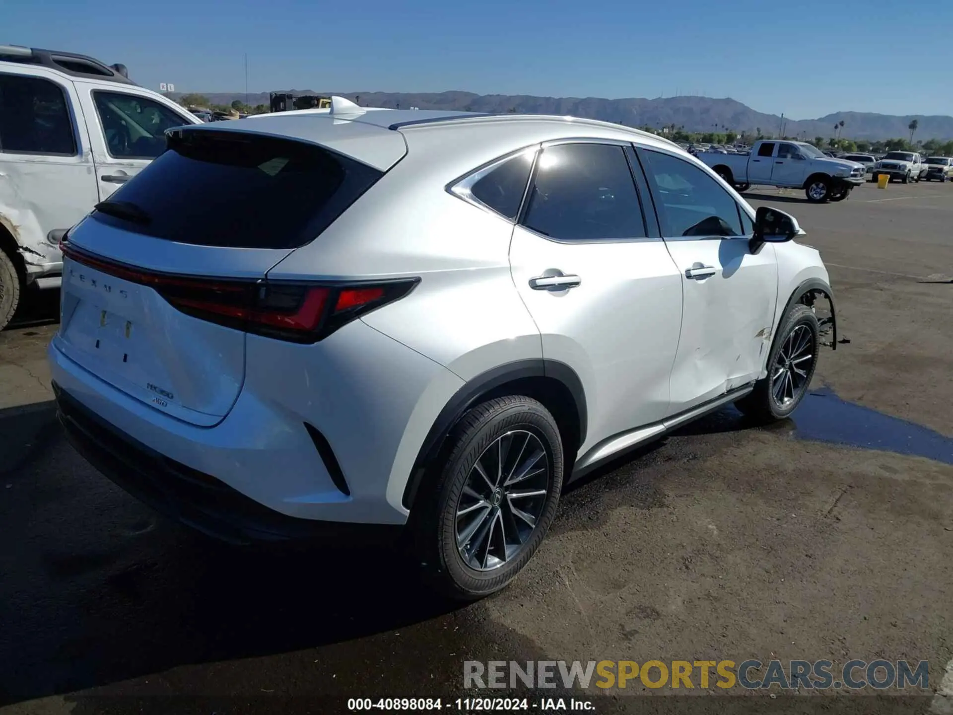 4 fotografías del automóvil dañado 2T2AGCEZXNC003053 LEXUS NX 350 2022
