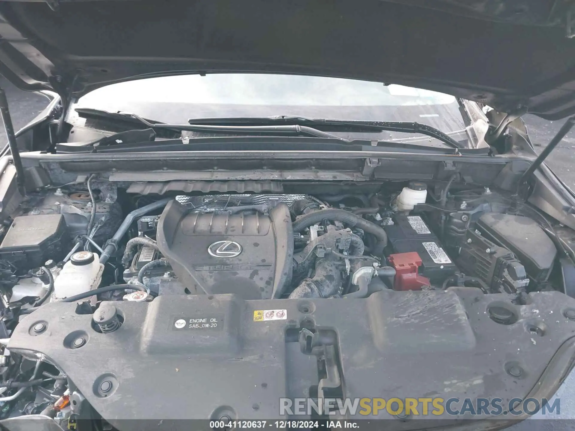 10 fotografías del automóvil dañado 2T2AGCEZXNC015235 LEXUS NX 350 2022