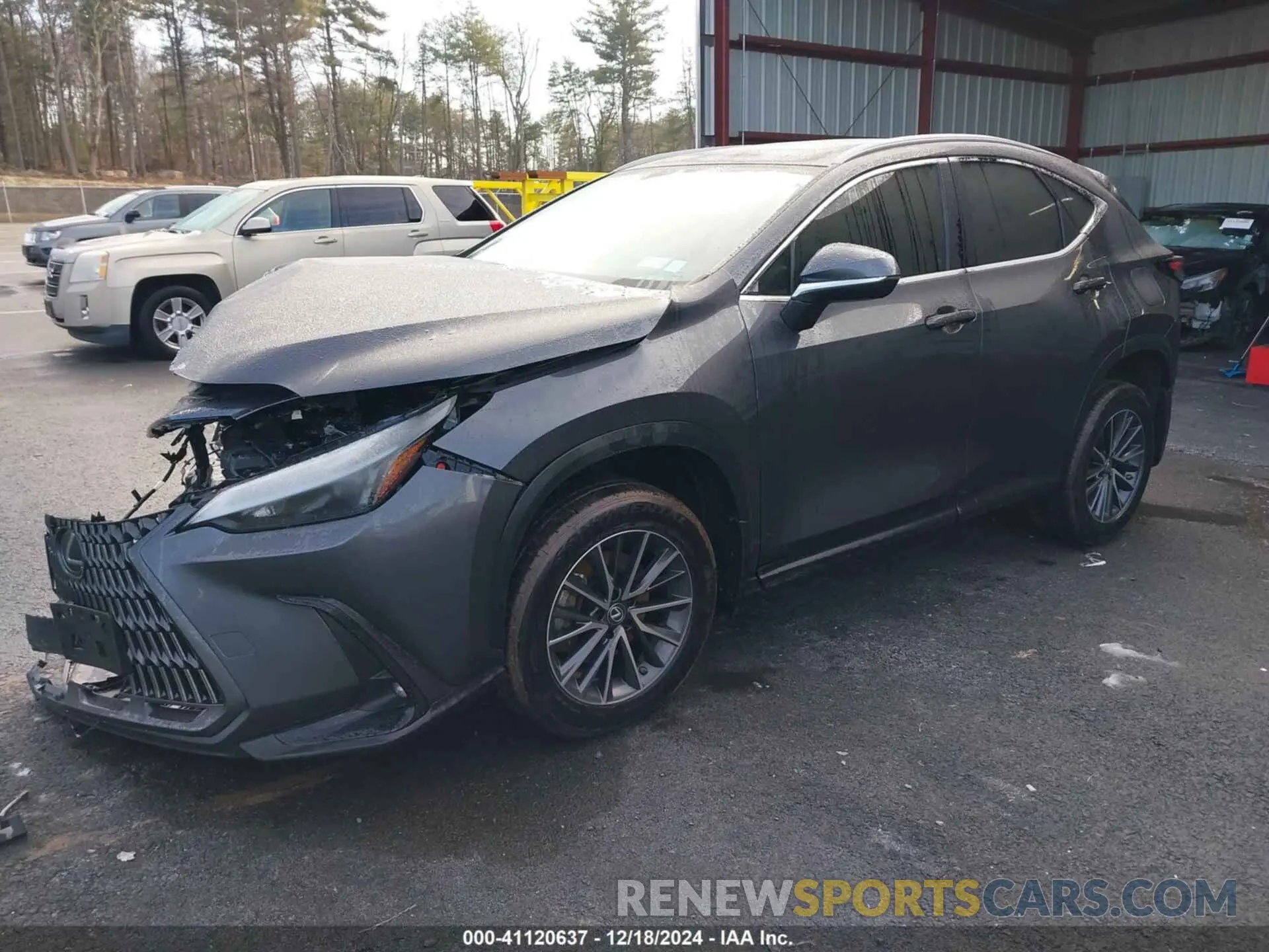 2 fotografías del automóvil dañado 2T2AGCEZXNC015235 LEXUS NX 350 2022