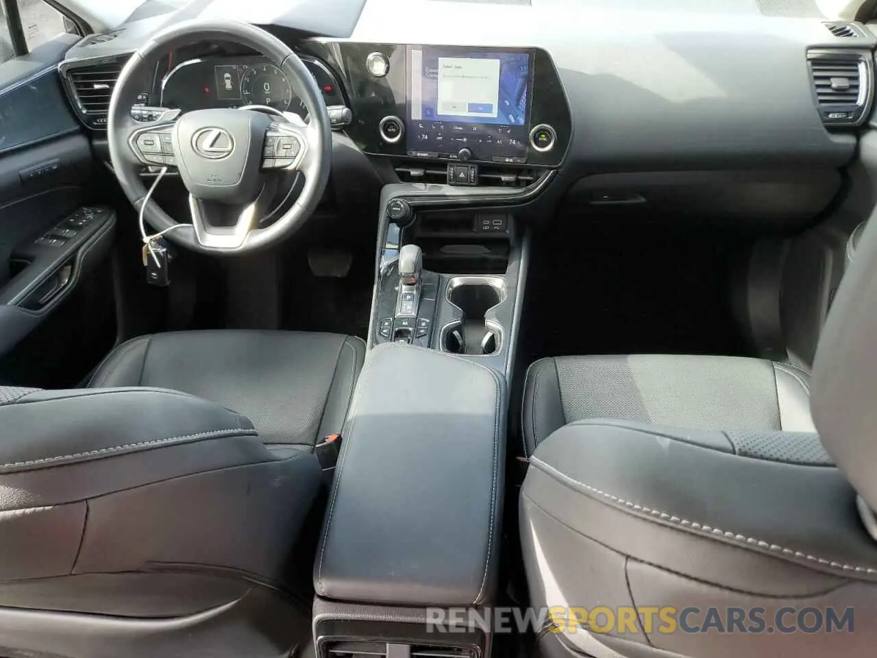 8 fotografías del automóvil dañado 2T2GGCEZ3NC002952 LEXUS NX 350 2022