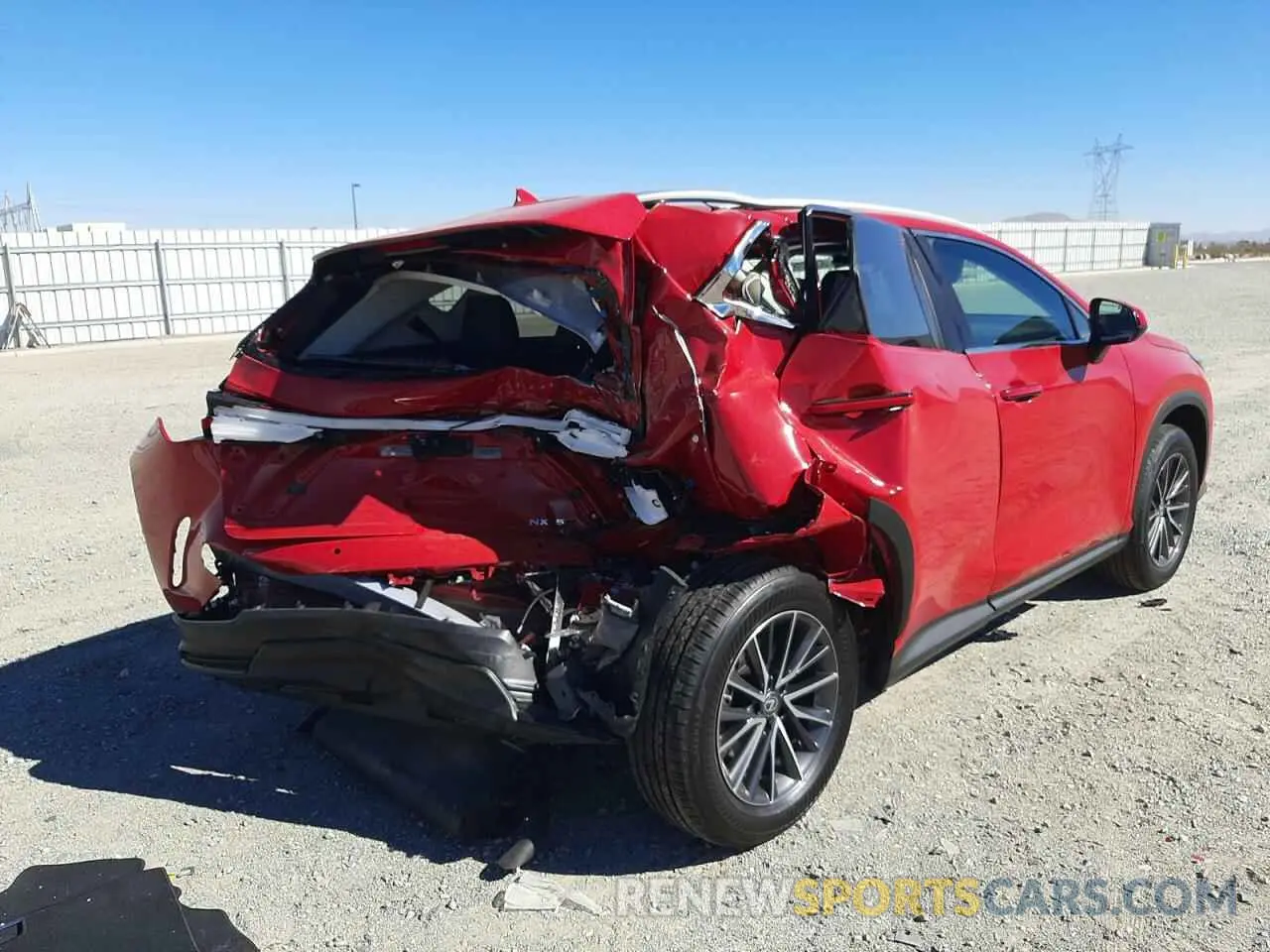 4 fotografías del automóvil dañado 2T2GGCEZ3NC011067 LEXUS NX 350 2022