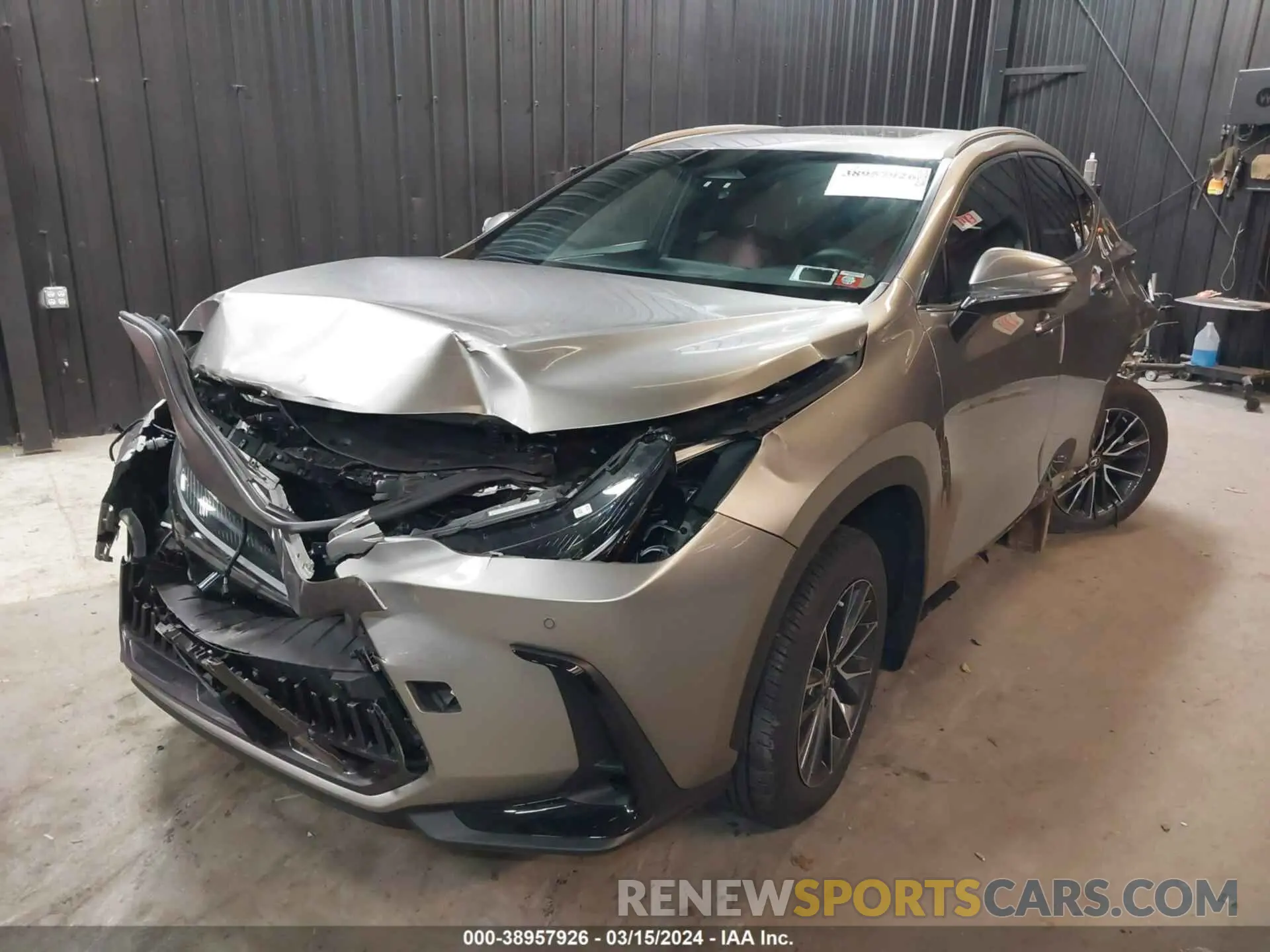 2 fotografías del automóvil dañado 2T2GGCEZ4NC004368 LEXUS NX 350 2022