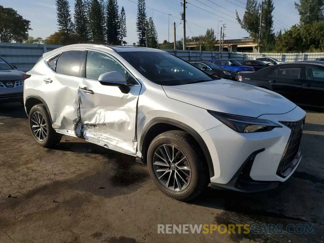 4 fotografías del automóvil dañado 2T2GGCEZ5NC002810 LEXUS NX 350 2022
