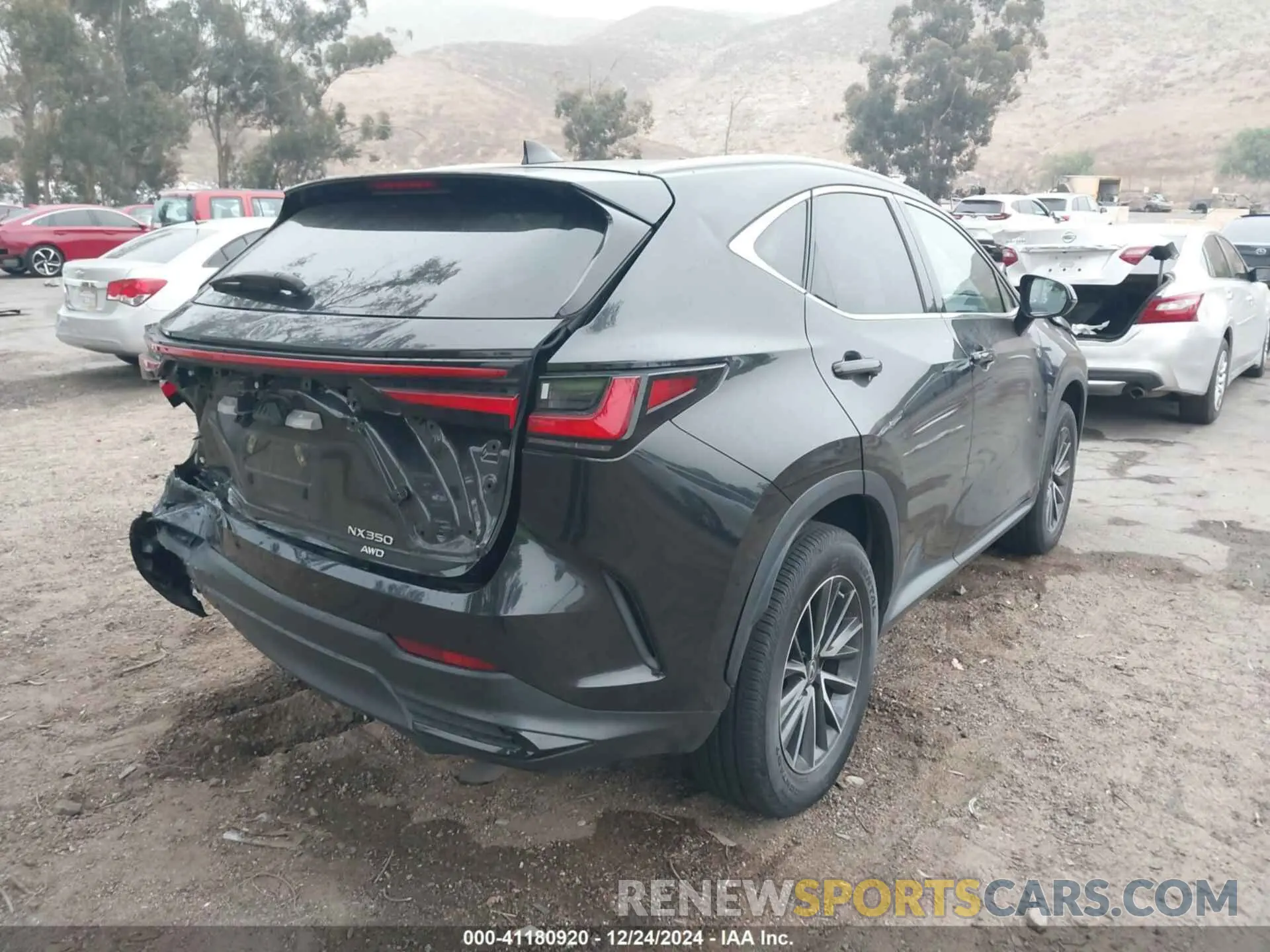 4 fotografías del automóvil dañado 2T2GGCEZ6NC003612 LEXUS NX 350 2022