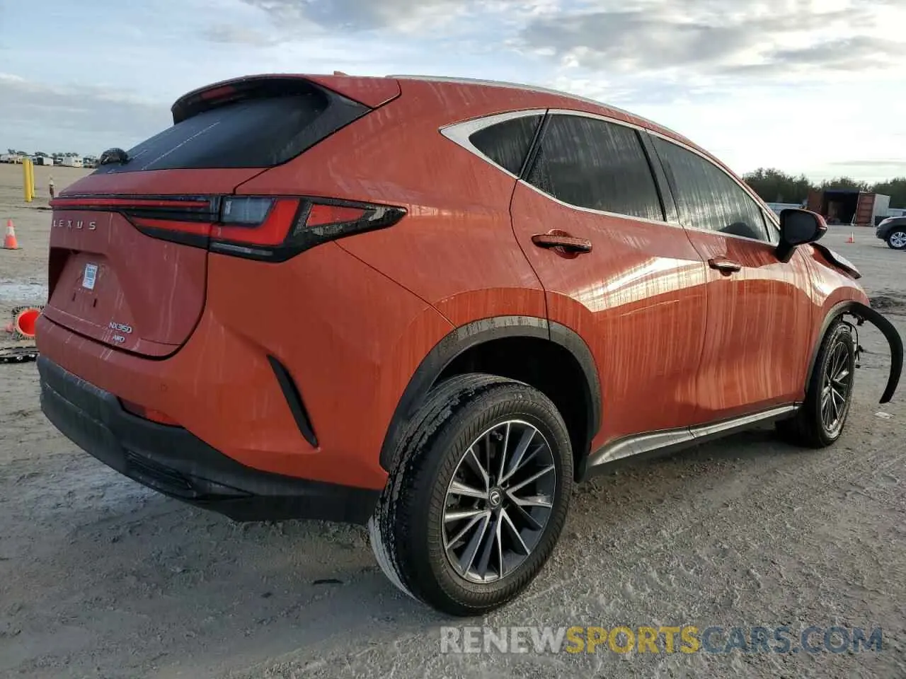 3 fotografías del automóvil dañado 2T2GGCEZ6NC009586 LEXUS NX 350 2022