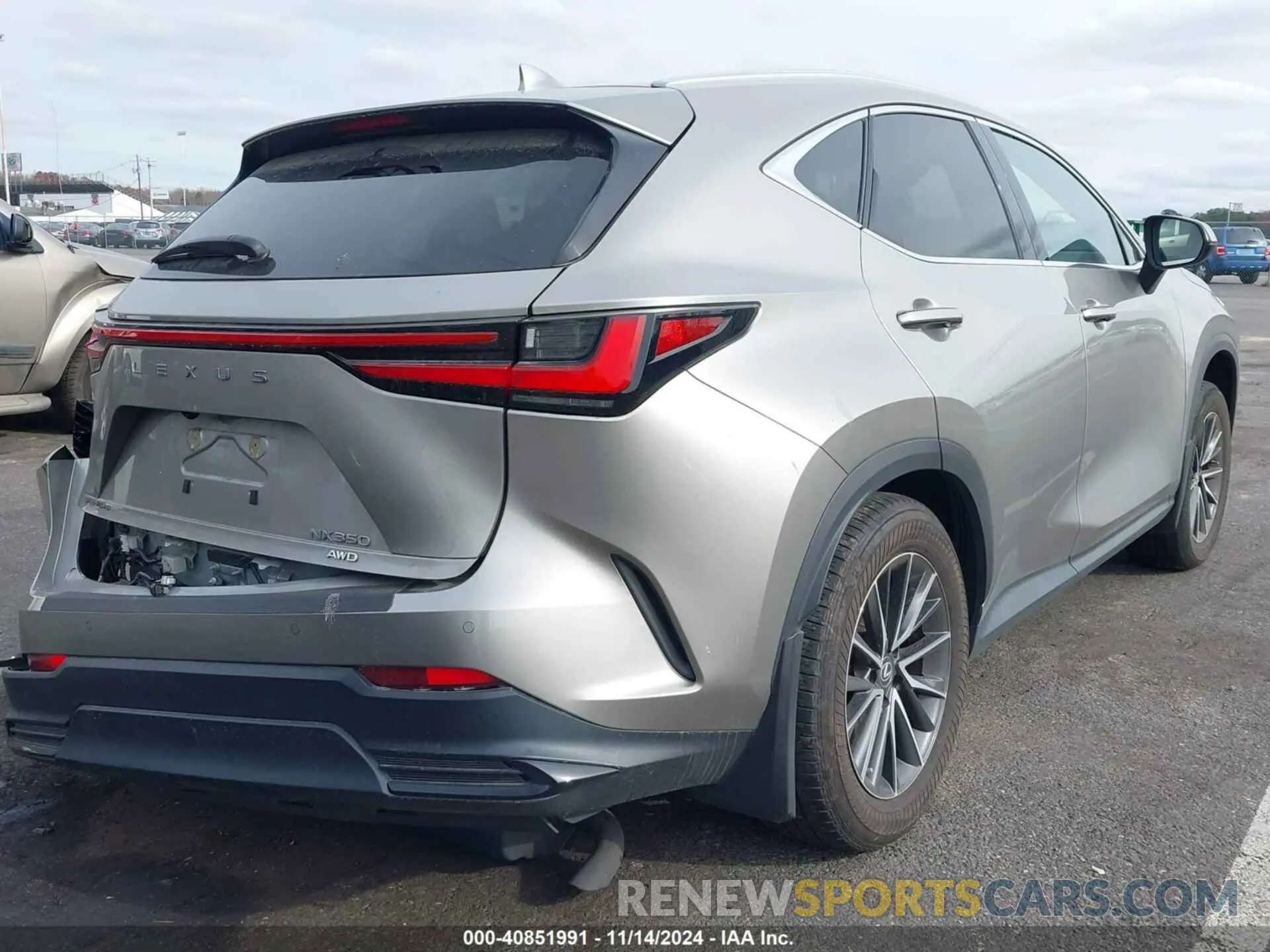 4 fotografías del automóvil dañado 2T2GGCEZ7NC008723 LEXUS NX 350 2022