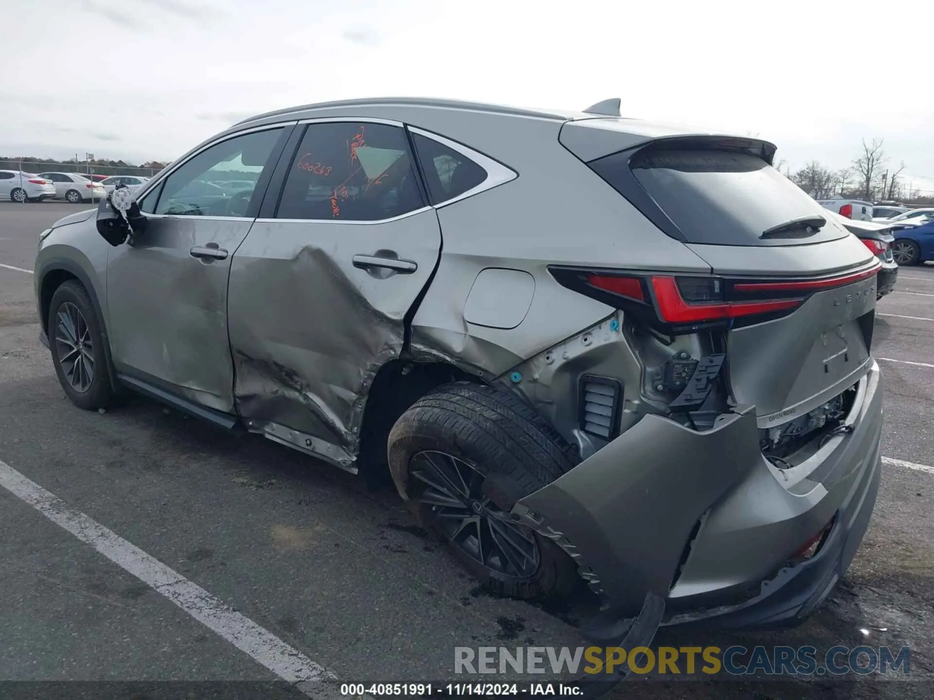 6 fotografías del automóvil dañado 2T2GGCEZ7NC008723 LEXUS NX 350 2022