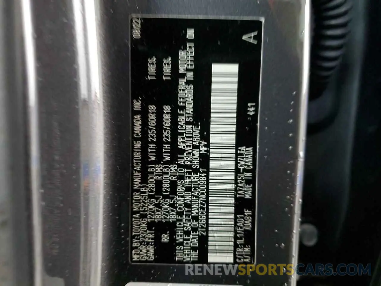 13 fotografías del automóvil dañado 2T2GGCEZ7NC009841 LEXUS NX 350 2022