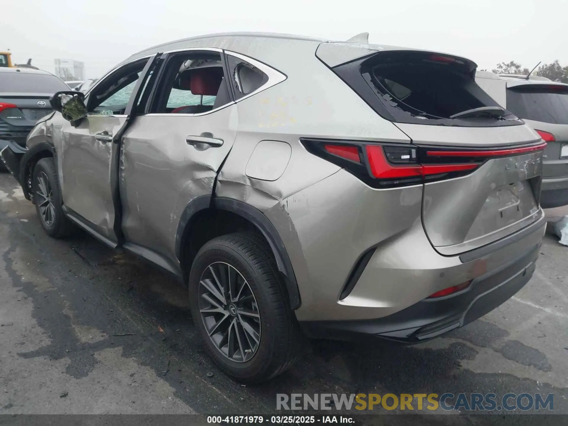 3 fotografías del automóvil dañado 2T2GGCEZ8NC002364 LEXUS NX 350 2022