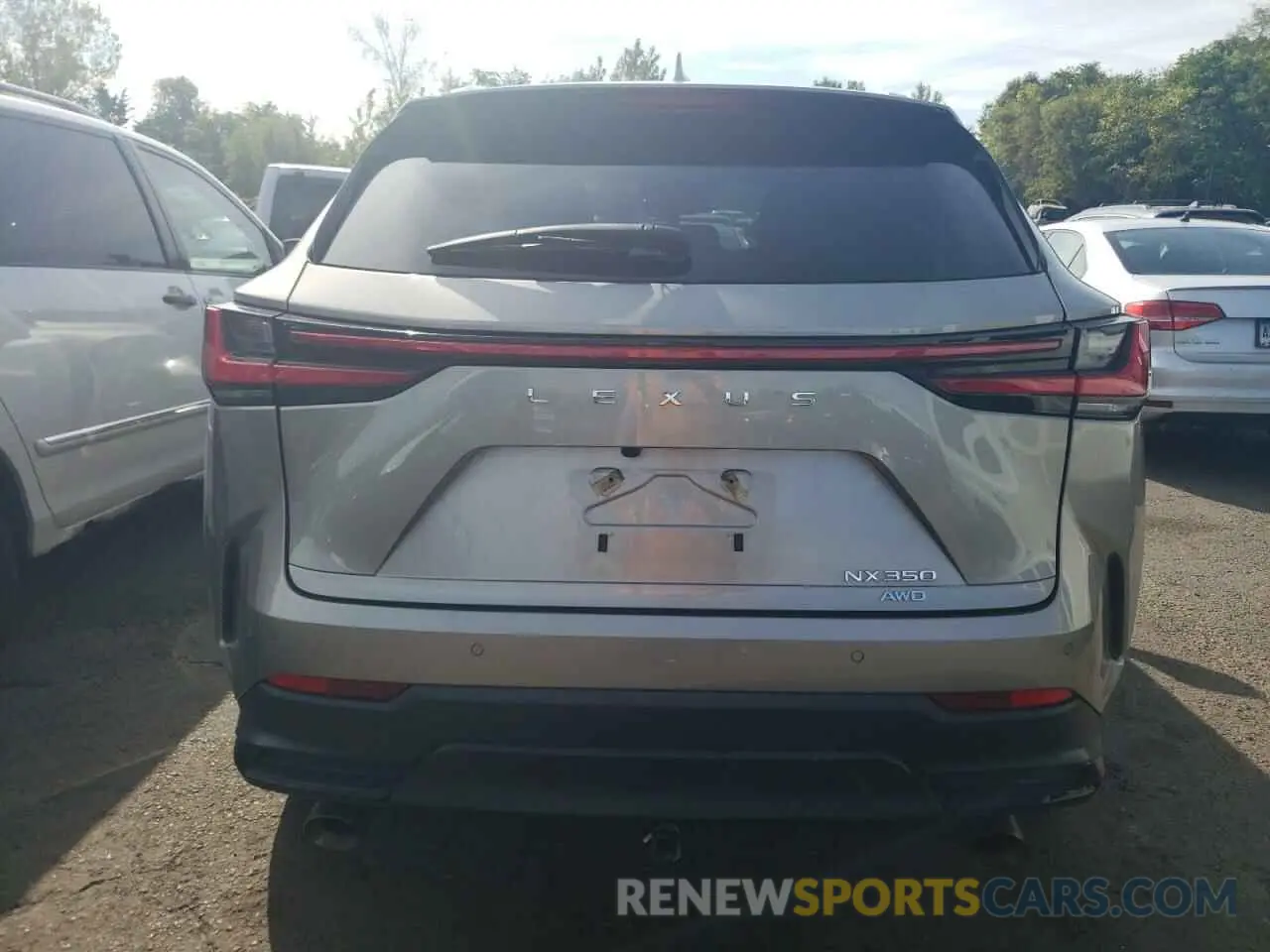 6 fotografías del automóvil dañado 2T2GGCEZ9NC006150 LEXUS NX 350 2022
