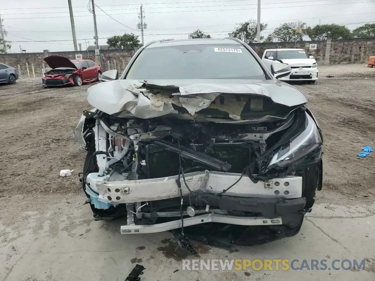 5 fotografías del automóvil dañado 2T2GGCEZ9NC009145 LEXUS NX 350 2022