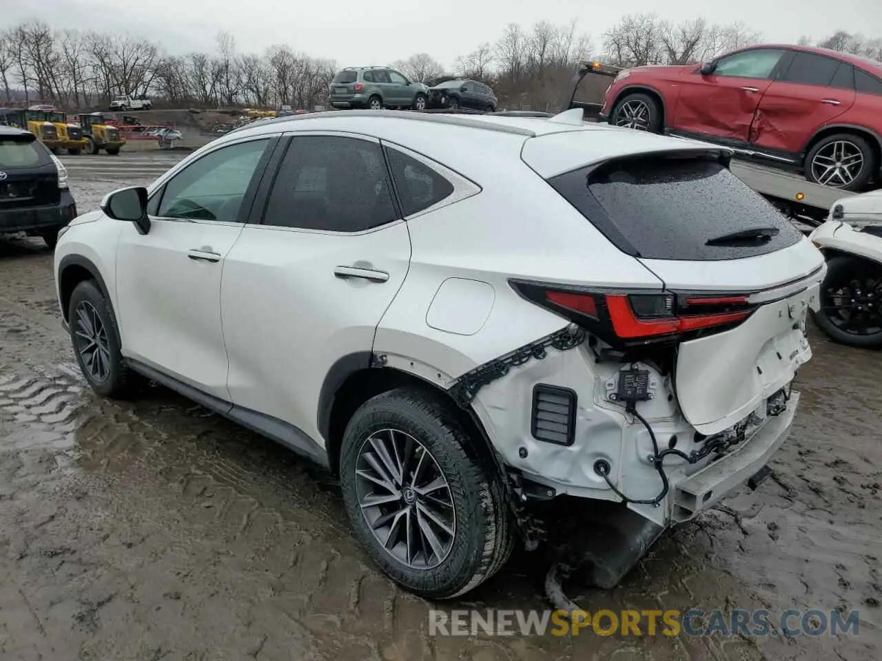 2 fotografías del automóvil dañado 2T2GGCEZXNC002950 LEXUS NX 350 2022