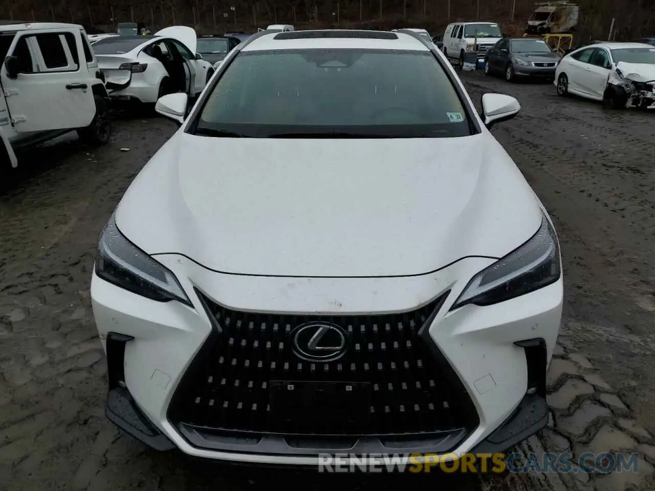 5 fotografías del automóvil dañado 2T2GGCEZXNC002950 LEXUS NX 350 2022