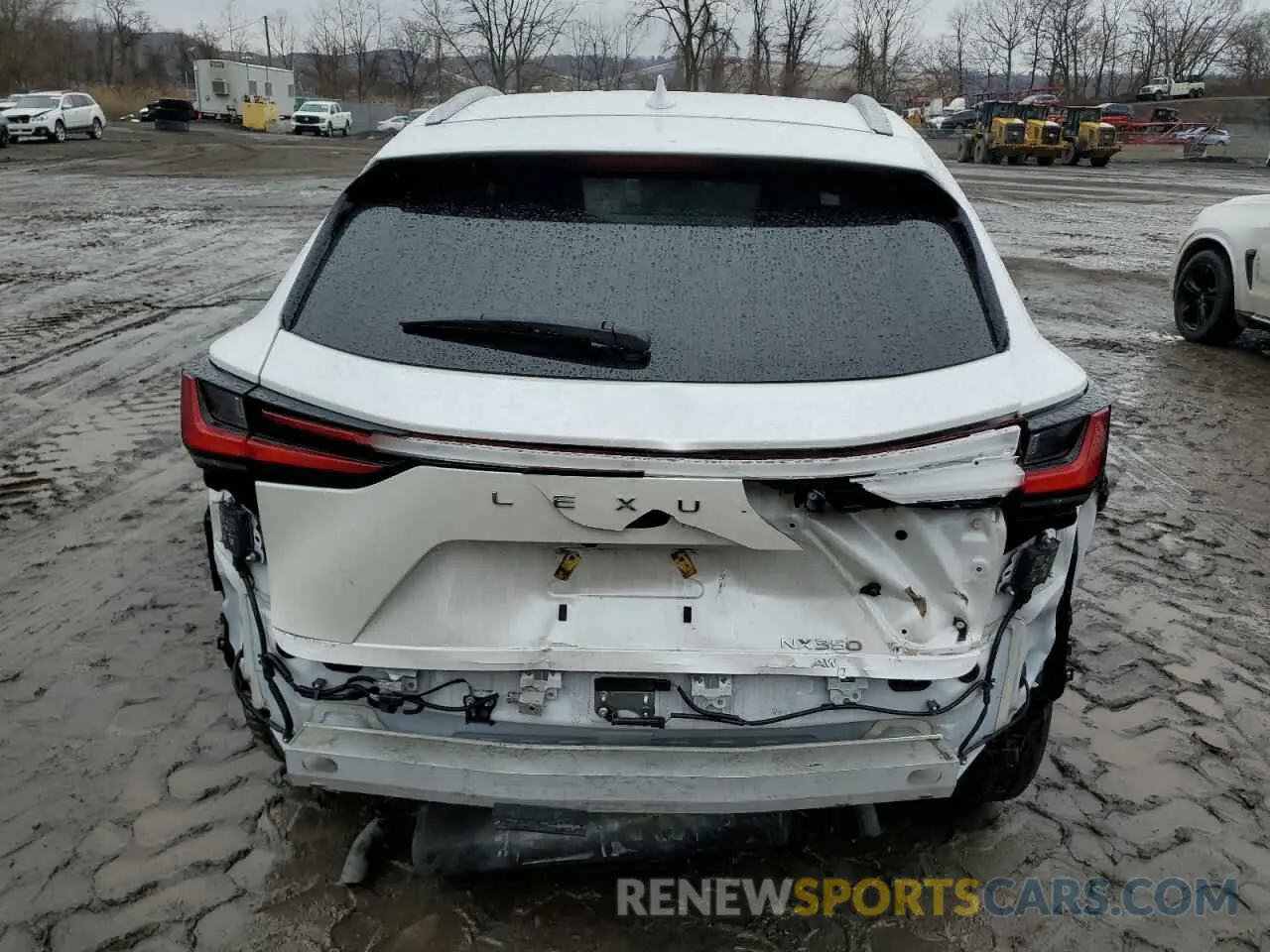 6 fotografías del automóvil dañado 2T2GGCEZXNC002950 LEXUS NX 350 2022