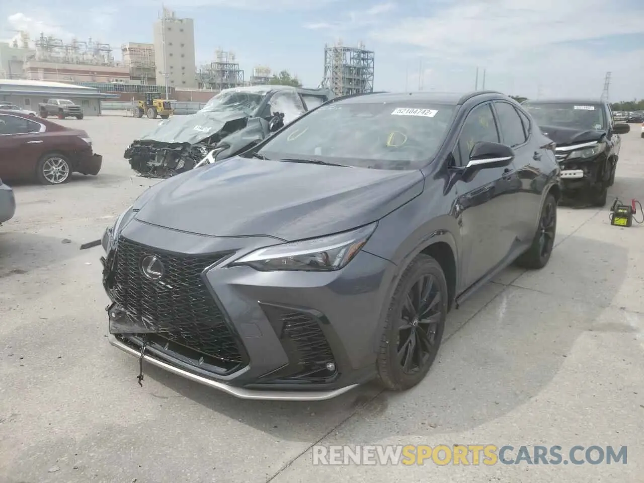 2 fotografías del automóvil dañado 2T2KGCEZXNC004627 LEXUS NX 350 2022