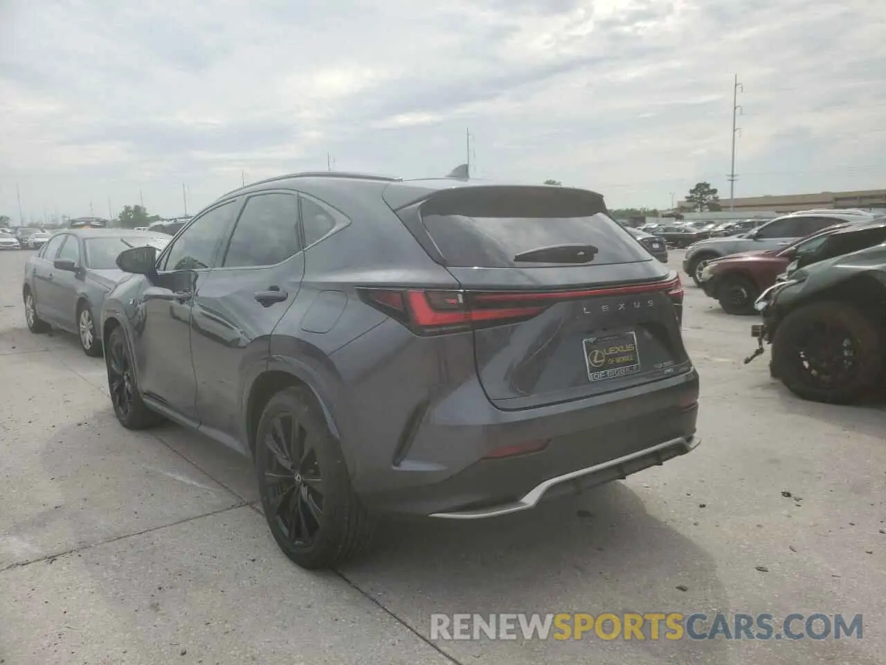 3 fotografías del automóvil dañado 2T2KGCEZXNC004627 LEXUS NX 350 2022