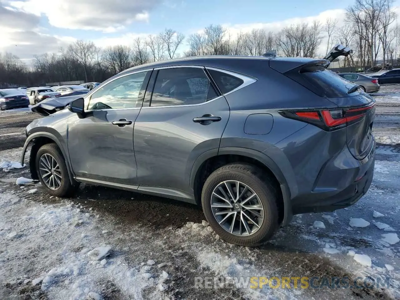2 fotografías del automóvil dañado JTJAGCEZ8N2002807 LEXUS NX 350 2022