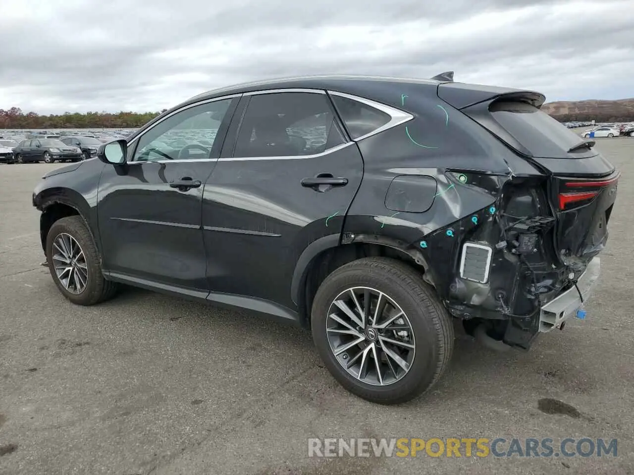 2 fotografías del automóvil dañado JTJAGCEZ9N5004239 LEXUS NX 350 2022
