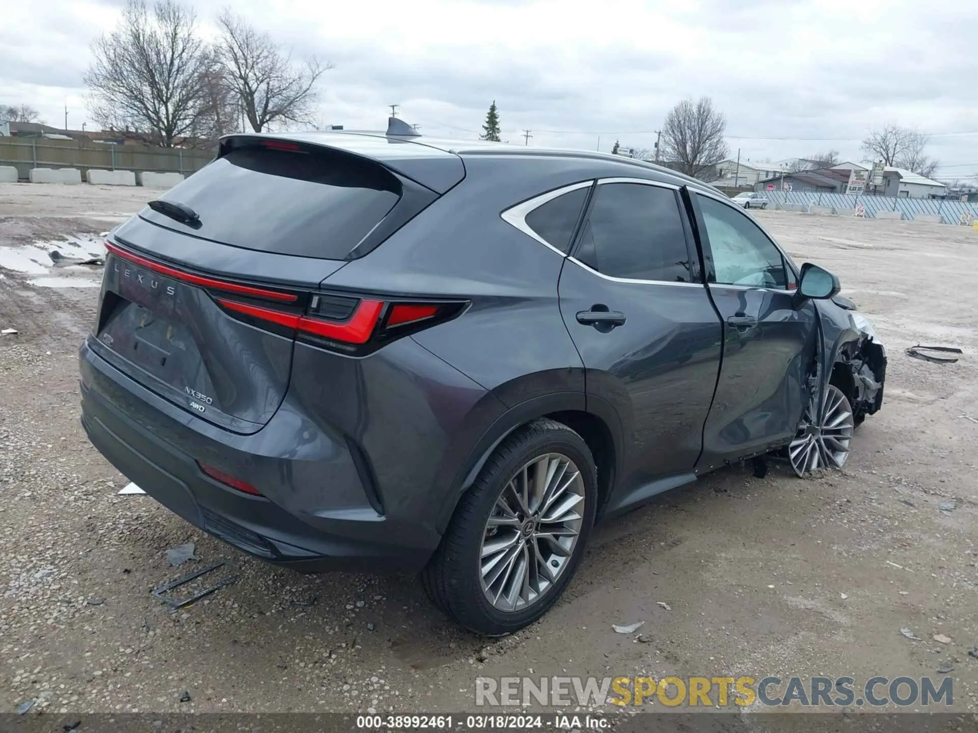 4 fotografías del automóvil dañado JTJGGCEZ0N2001581 LEXUS NX 350 2022