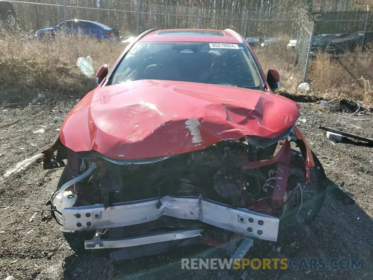 5 fotografías del automóvil dañado JTJGGCEZ3N2002823 LEXUS NX 350 2022