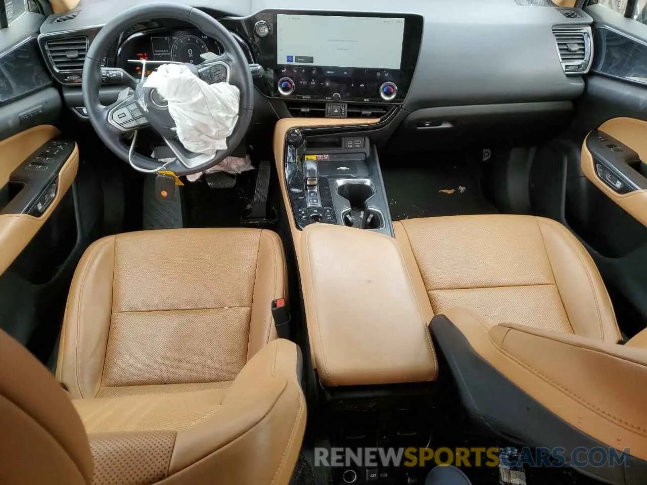 8 fotografías del automóvil dañado JTJGGCEZ3N2002823 LEXUS NX 350 2022