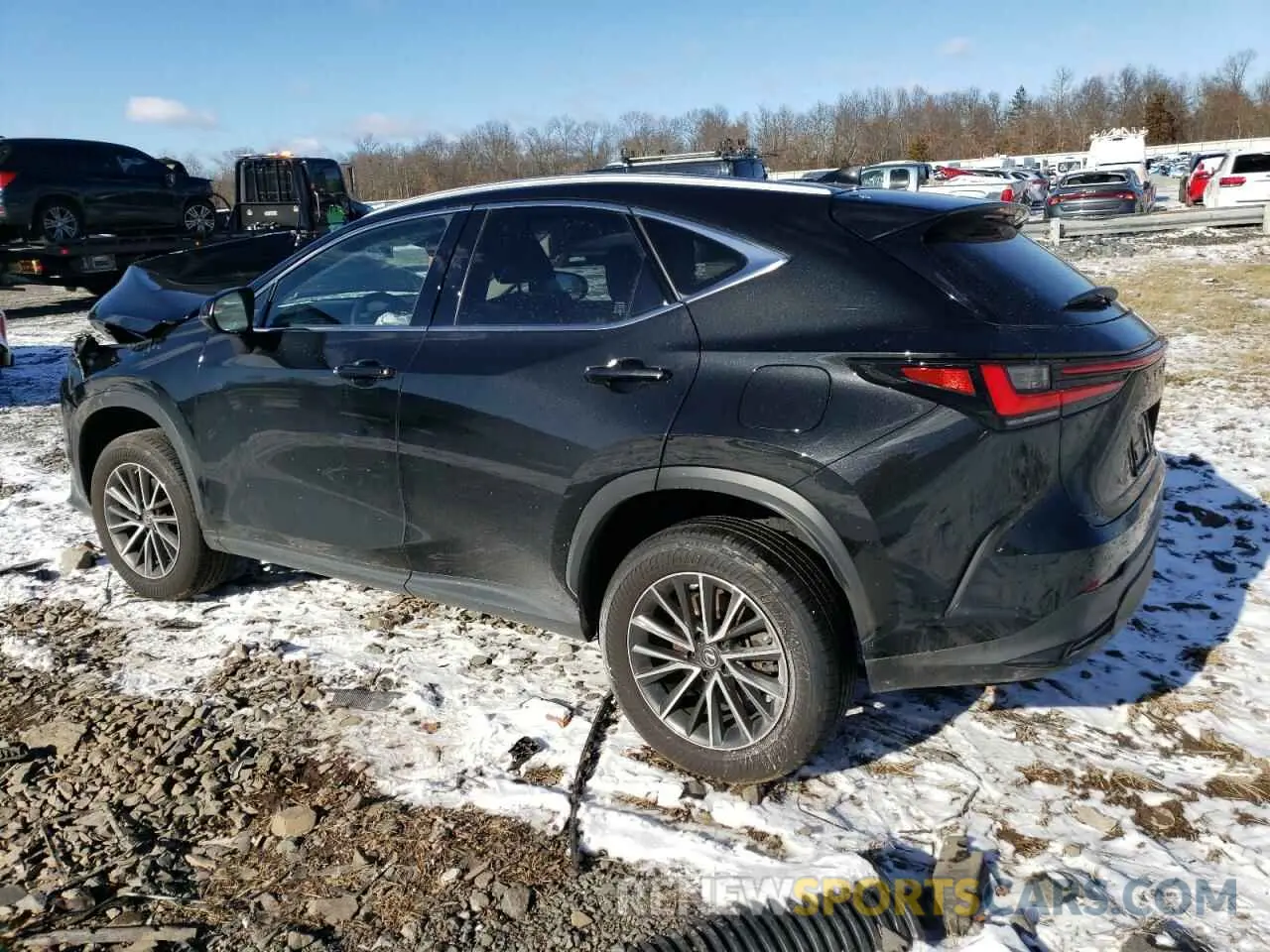 2 fotografías del automóvil dañado JTJGGCEZ3N2005494 LEXUS NX 350 2022