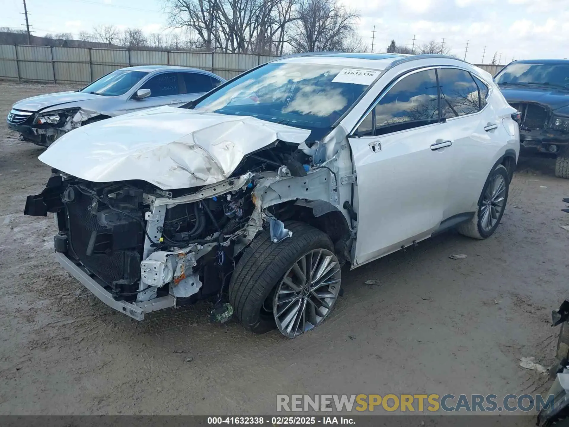 2 fotografías del automóvil dañado JTJGGCEZ3N5003887 LEXUS NX 350 2022