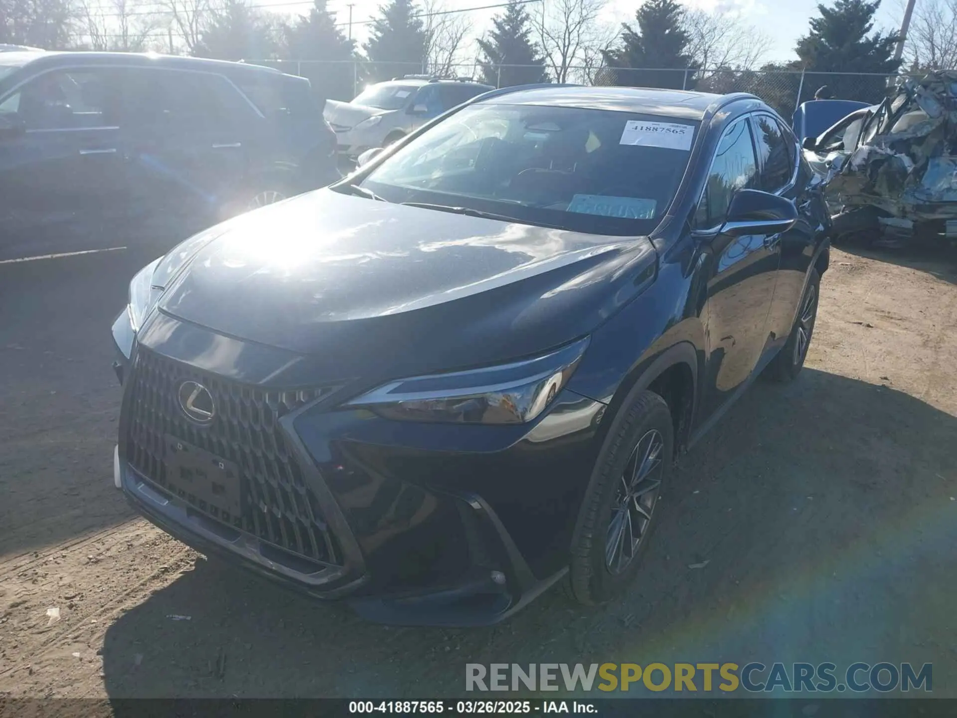 2 fotografías del automóvil dañado JTJGGCEZ4N5001291 LEXUS NX 350 2022