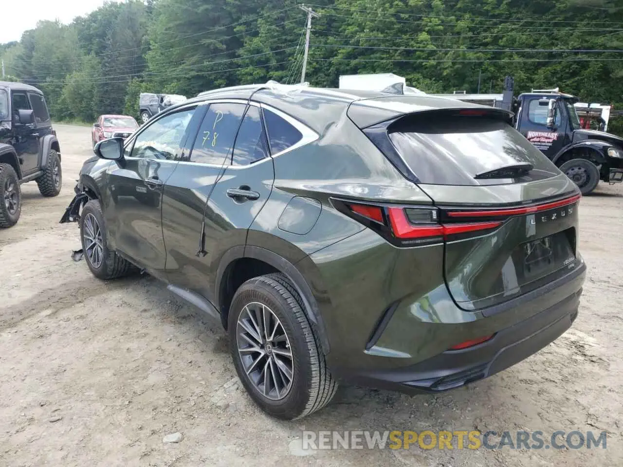 3 fotografías del automóvil dañado JTJGGCEZ6N2000760 LEXUS NX 350 2022