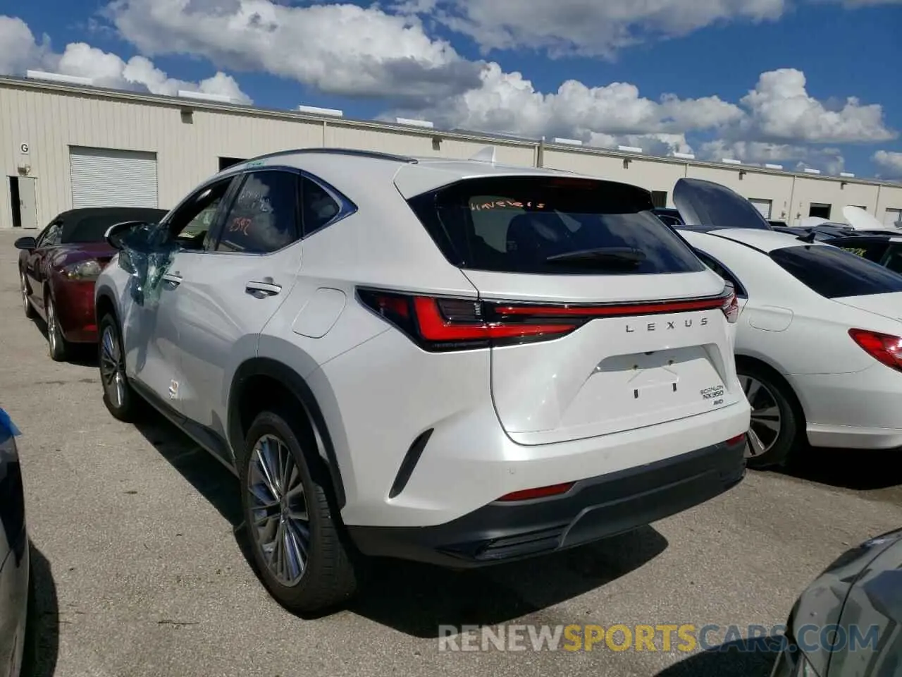 3 fotografías del automóvil dañado JTJGGCEZ7N5003326 LEXUS NX 350 2022