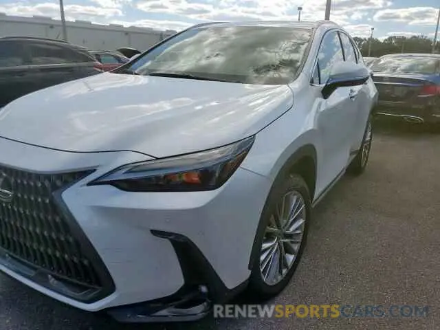 2 fotografías del automóvil dañado JTJGGCEZ8N2000646 LEXUS NX 350 2022