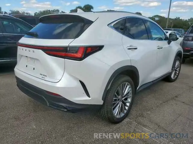 4 fotografías del automóvil dañado JTJGGCEZ8N2000646 LEXUS NX 350 2022
