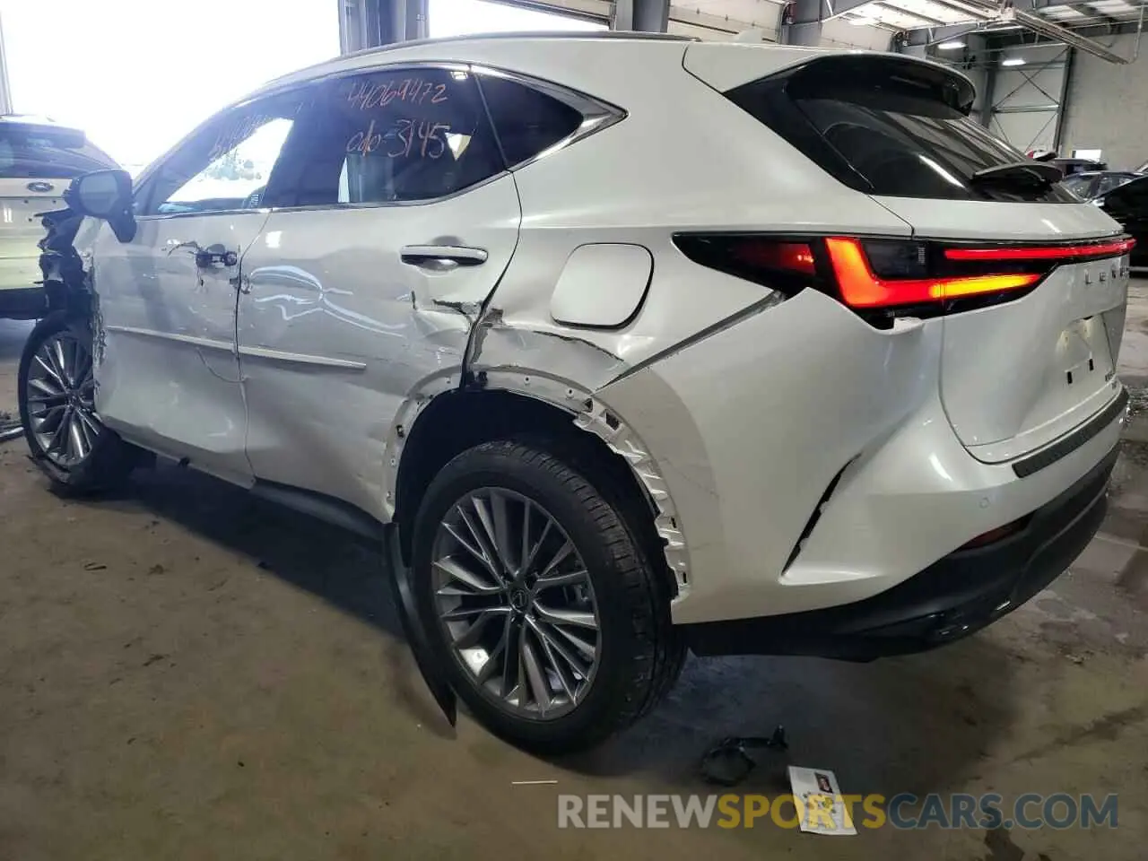 3 fotografías del automóvil dañado JTJGGCEZ8N5000290 LEXUS NX 350 2022