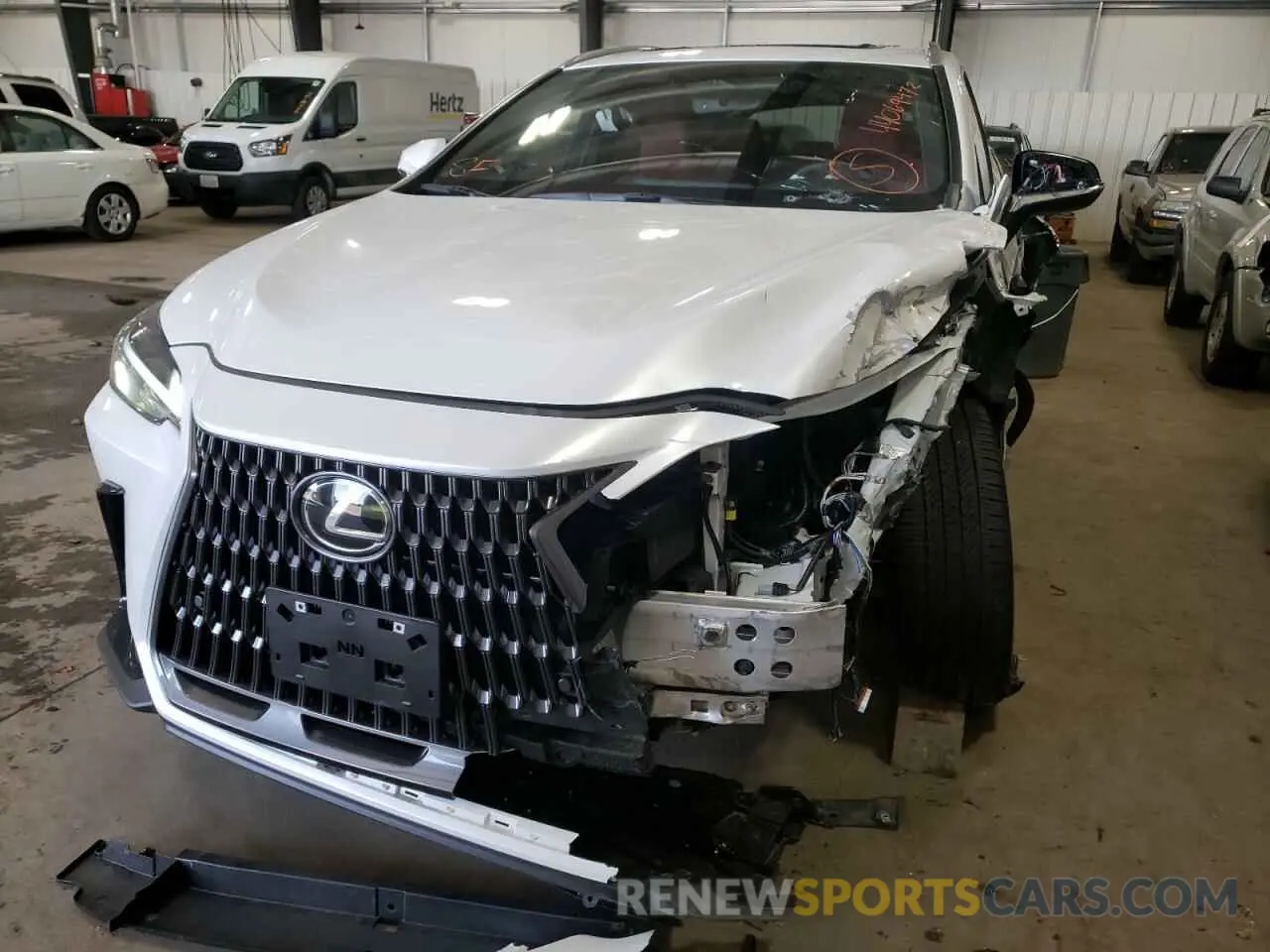 9 fotografías del automóvil dañado JTJGGCEZ8N5000290 LEXUS NX 350 2022