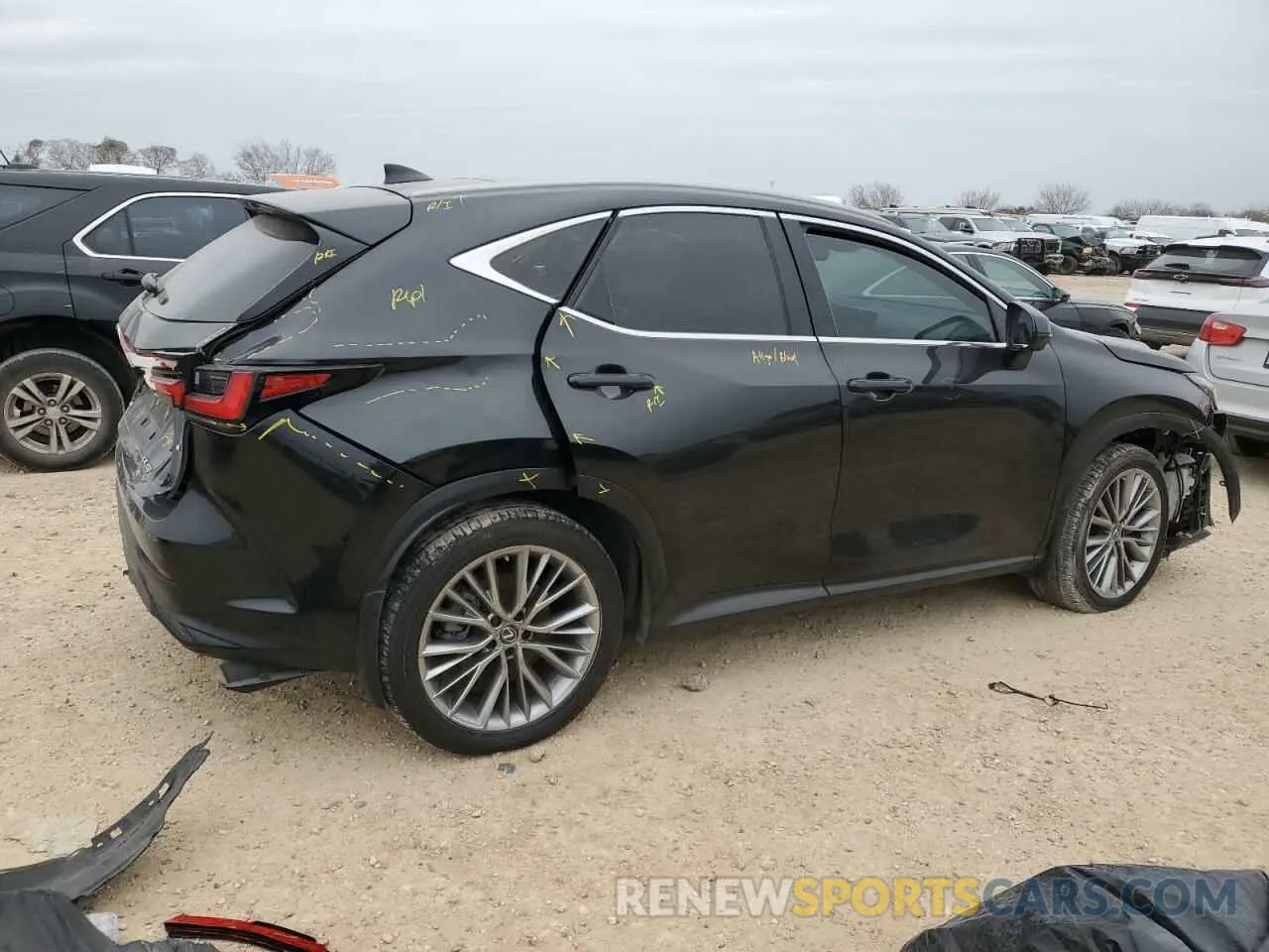 3 fotografías del automóvil dañado JTJHGCEZ6N2007390 LEXUS NX 350 2022