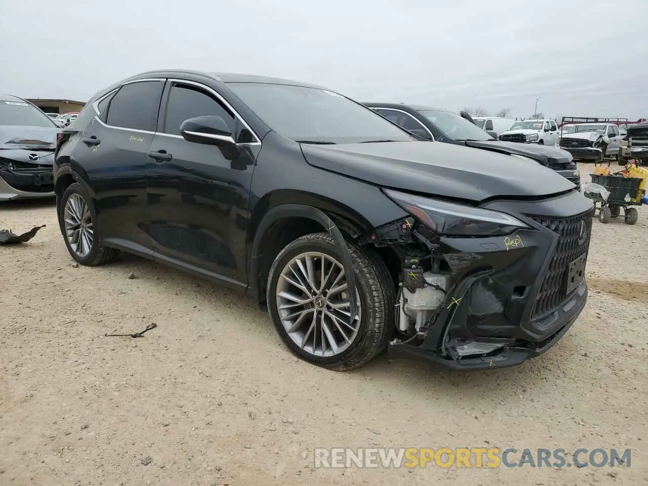 4 fotografías del automóvil dañado JTJHGCEZ6N2007390 LEXUS NX 350 2022