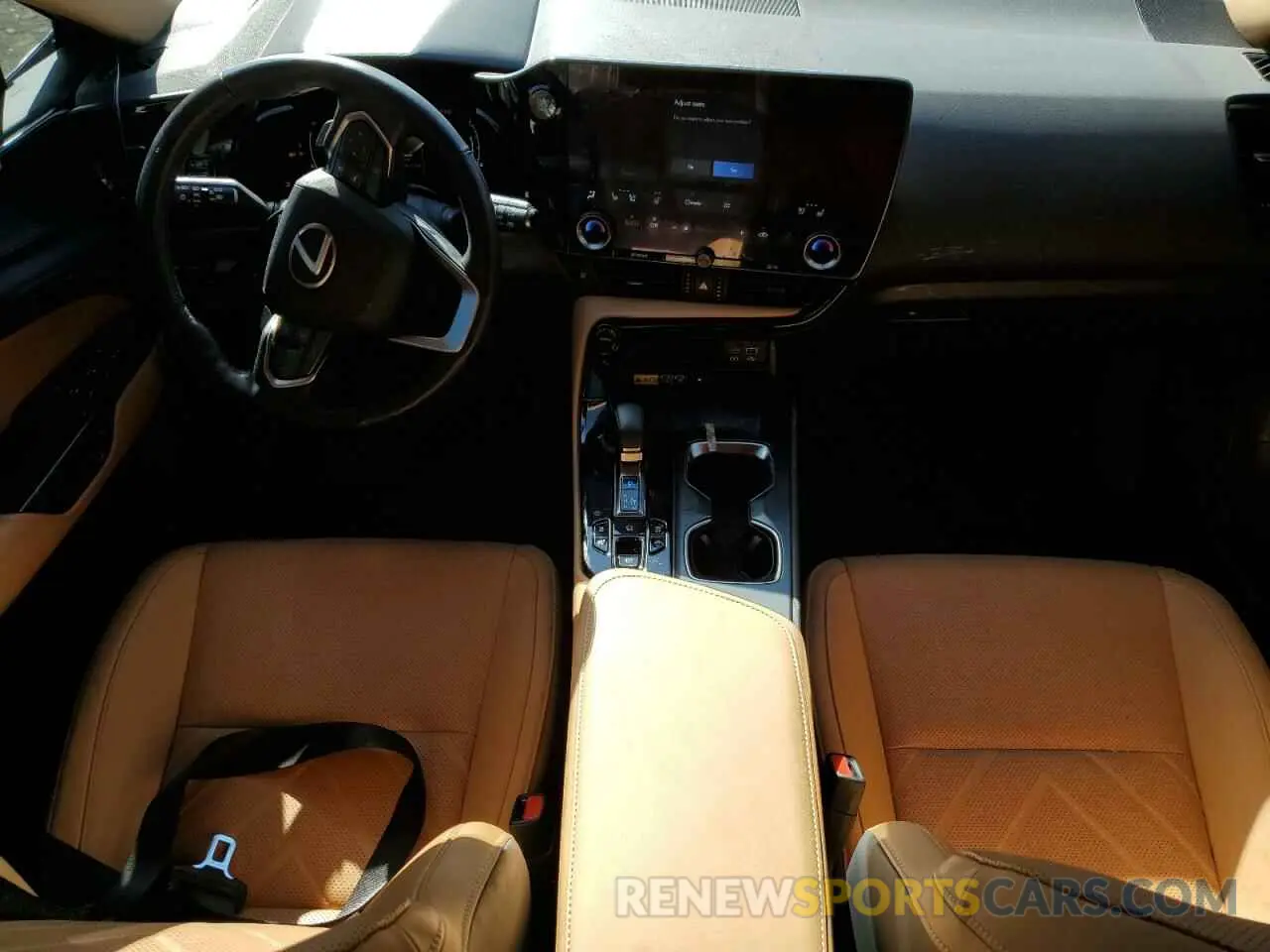 8 fotografías del automóvil dañado JTJHGCEZ9N2006007 LEXUS NX 350 2022