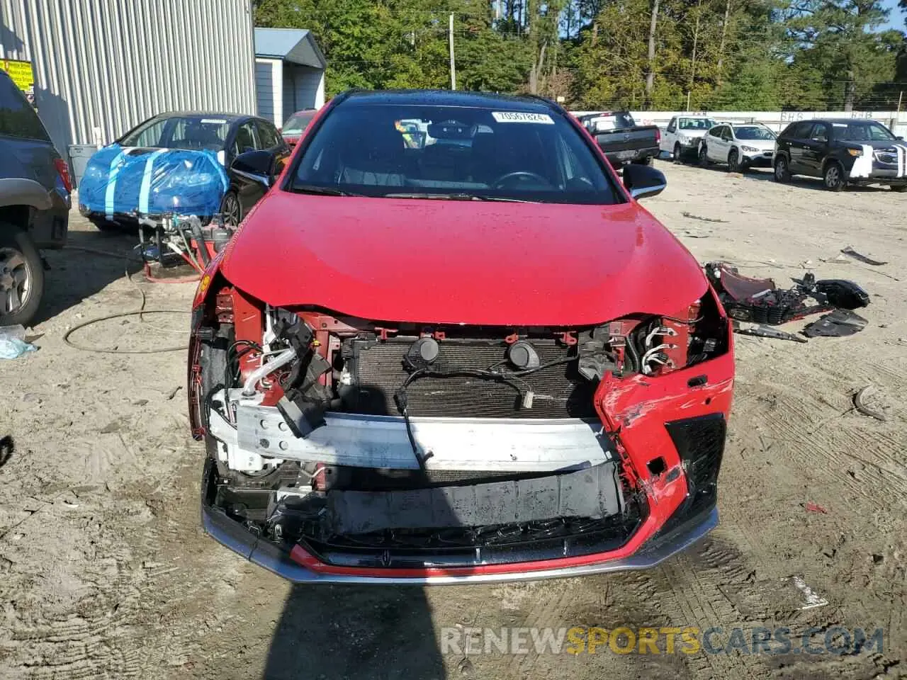 5 fotografías del automóvil dañado JTJKGCEZ3N2001665 LEXUS NX 350 2022