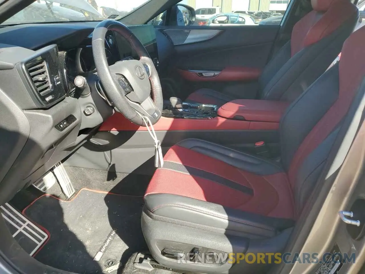 7 fotografías del automóvil dañado JTJKGCEZ7N2001197 LEXUS NX 350 2022